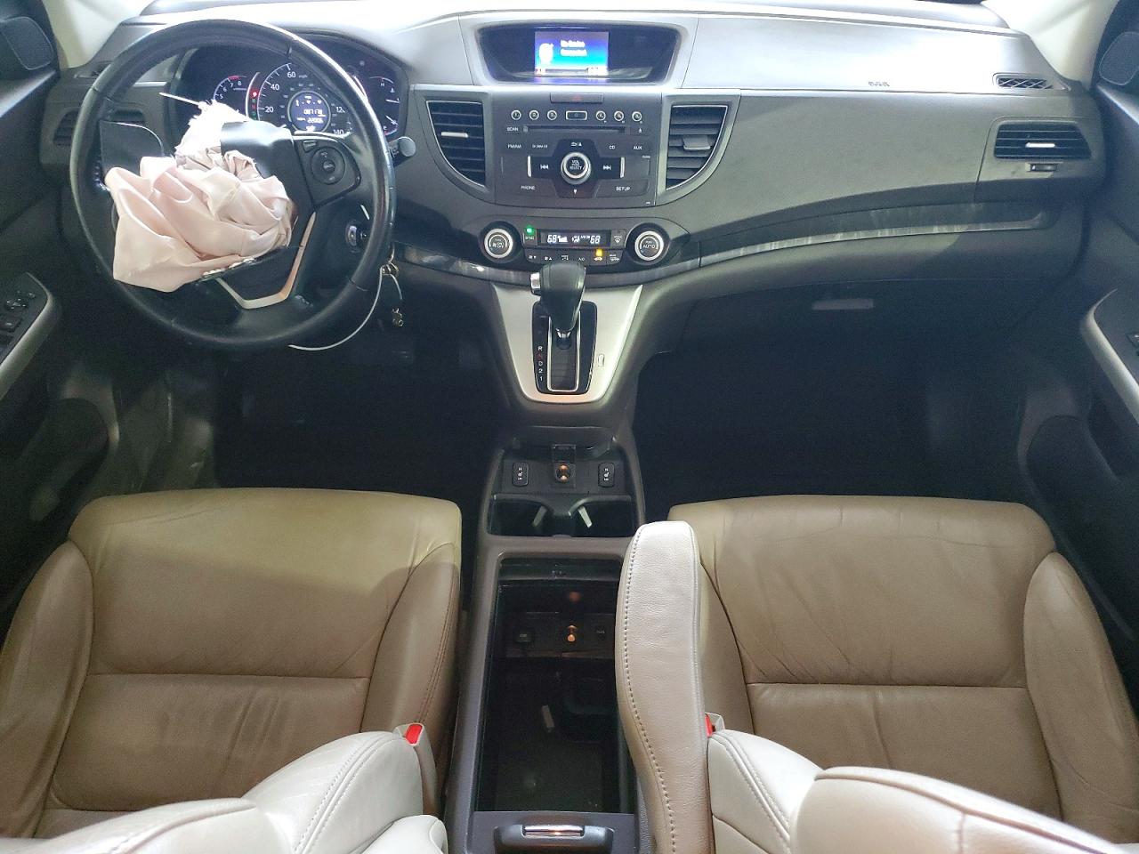 2014 Honda Cr-v Exl White vin: 5J6RM4H77EL010867