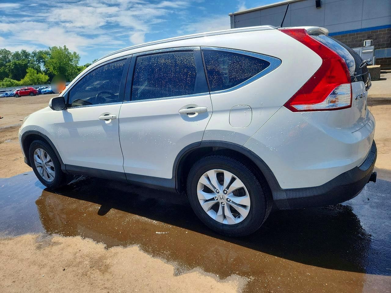 2014 Honda Cr-v Exl White vin: 5J6RM4H77EL012571