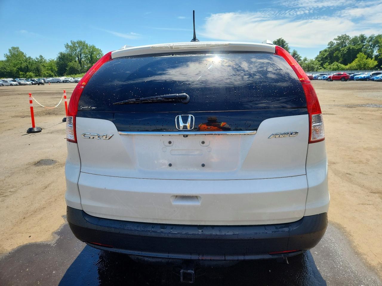 2014 Honda Cr-v Exl White vin: 5J6RM4H77EL012571