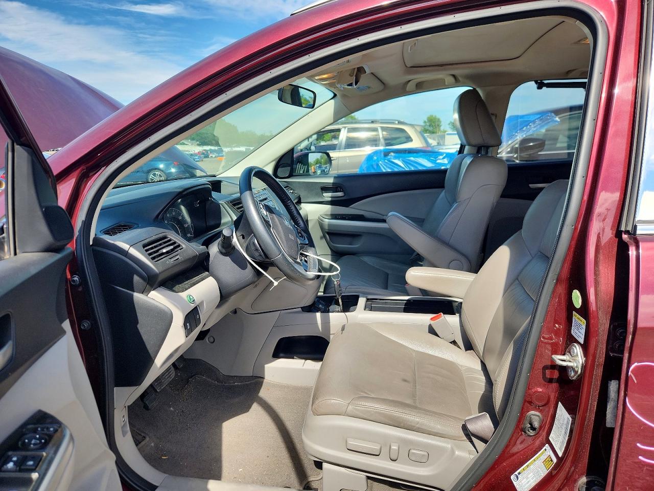 2014 Honda Cr-v Exl Burgundy vin: 5J6RM4H77EL019262