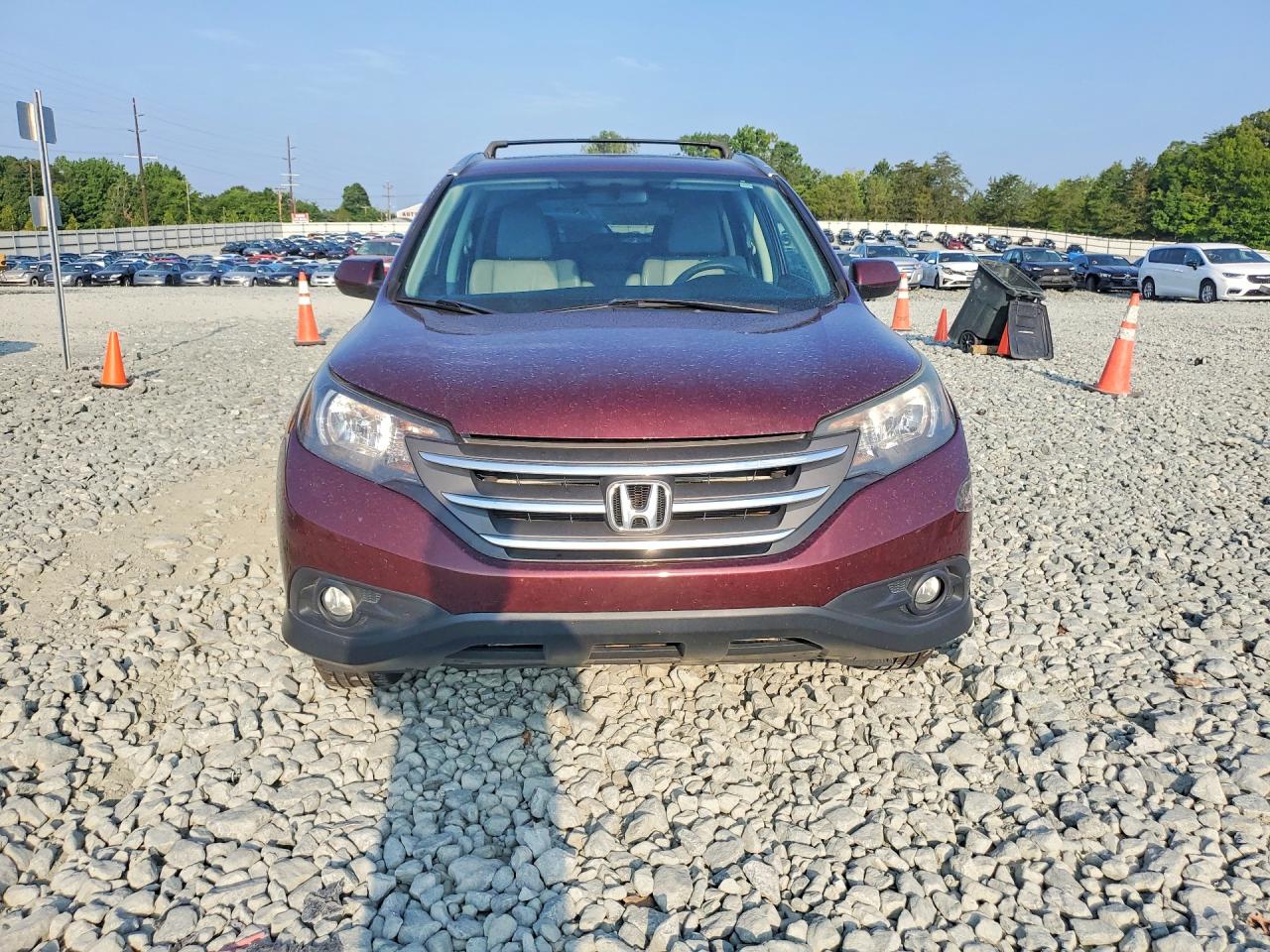 2014 Honda Cr-v Exl Burgundy vin: 5J6RM4H77EL021352