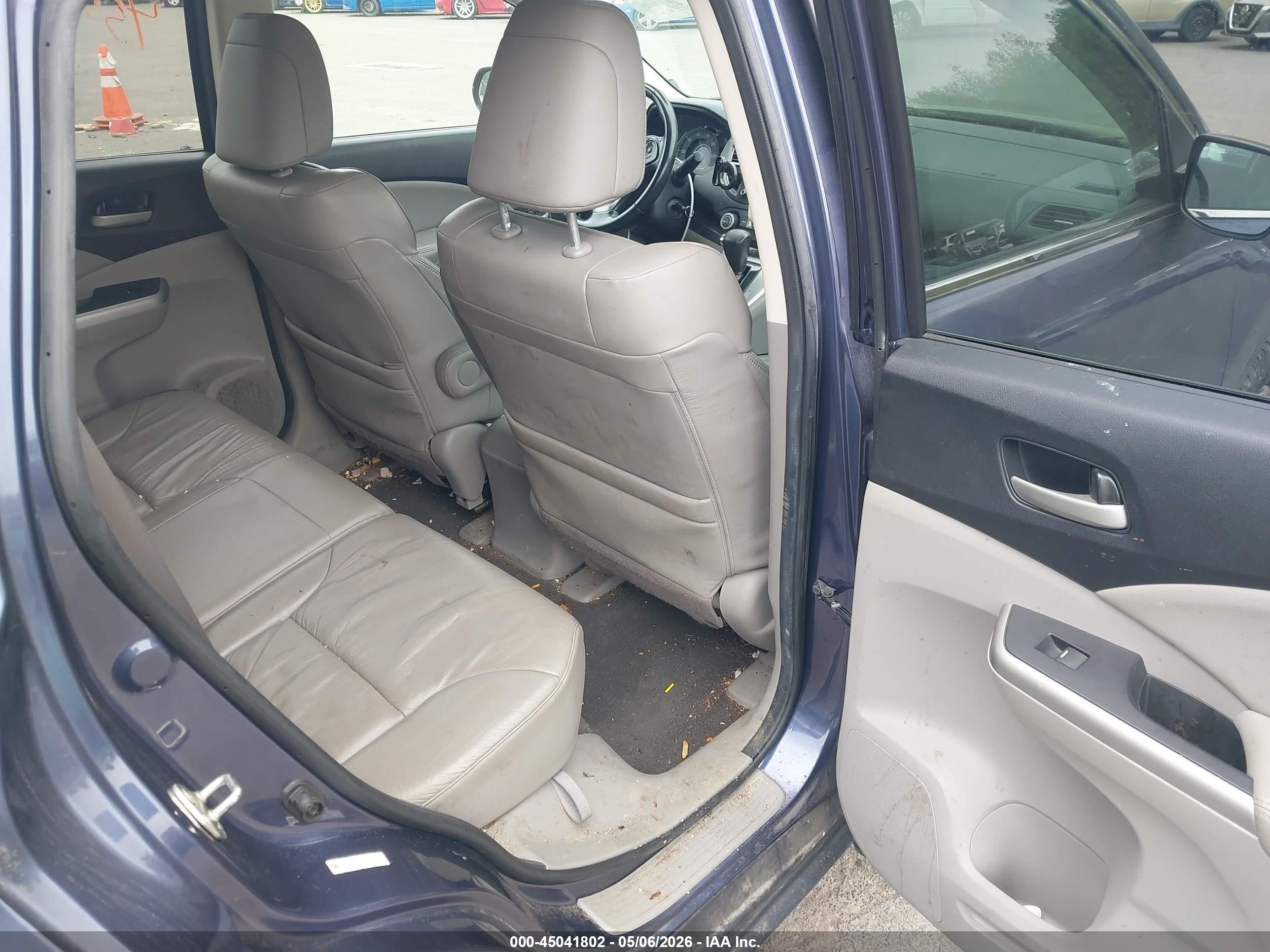 2014 Honda Cr-v Ex-l Синий vin: 5J6RM4H77EL024431