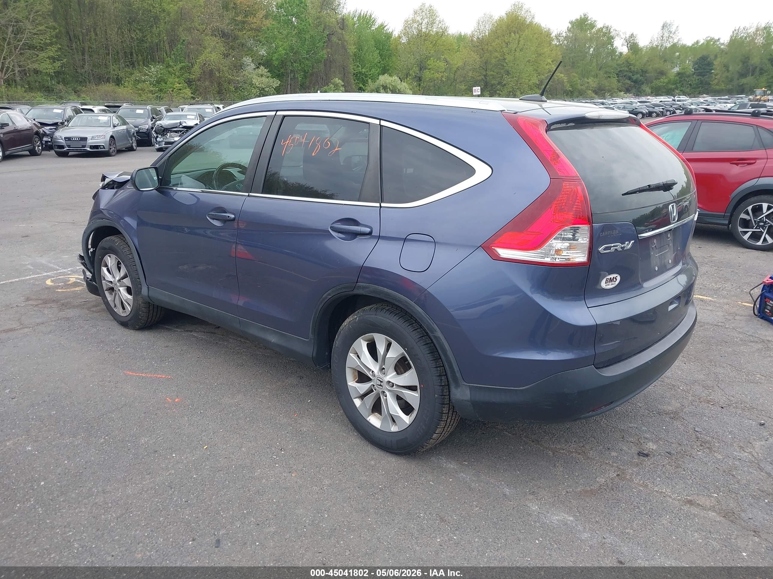 2014 Honda Cr-v Ex-l Синий vin: 5J6RM4H77EL024431