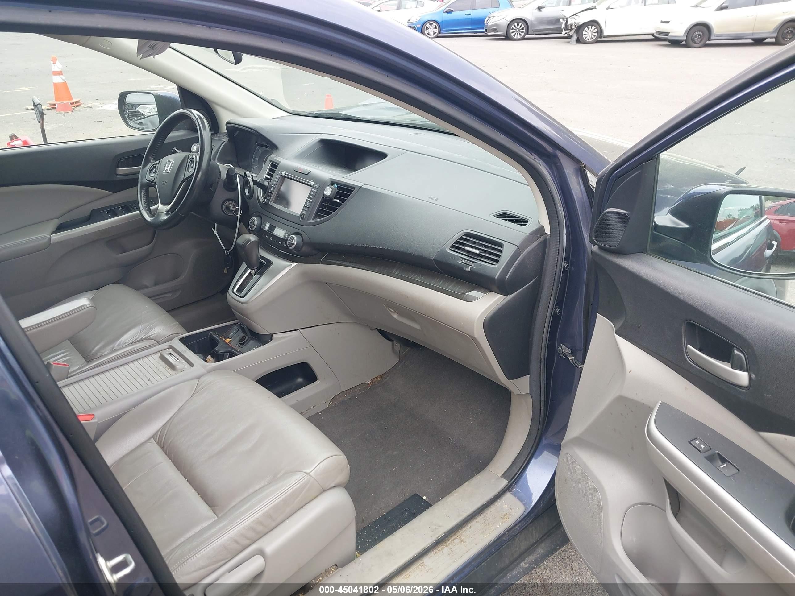 2014 Honda Cr-v Ex-l Синий vin: 5J6RM4H77EL024431