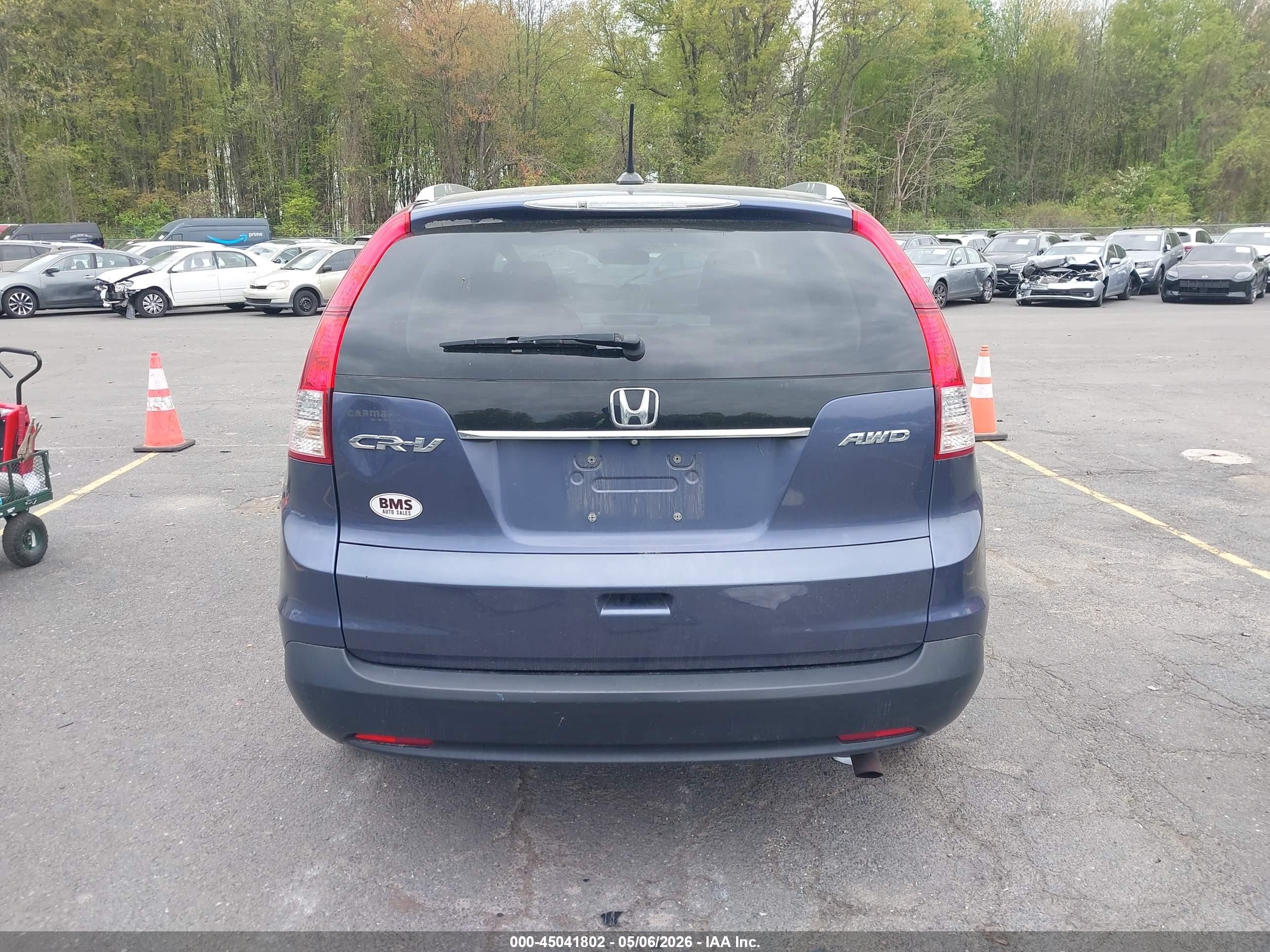 2014 Honda Cr-v Ex-l Синий vin: 5J6RM4H77EL024431