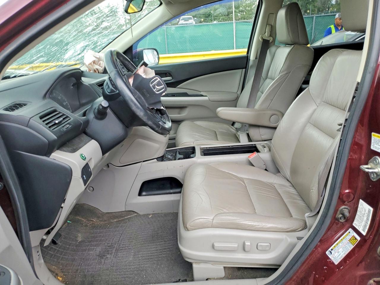 2014 Honda Cr-v Exl Burgundy vin: 5J6RM4H77EL028463