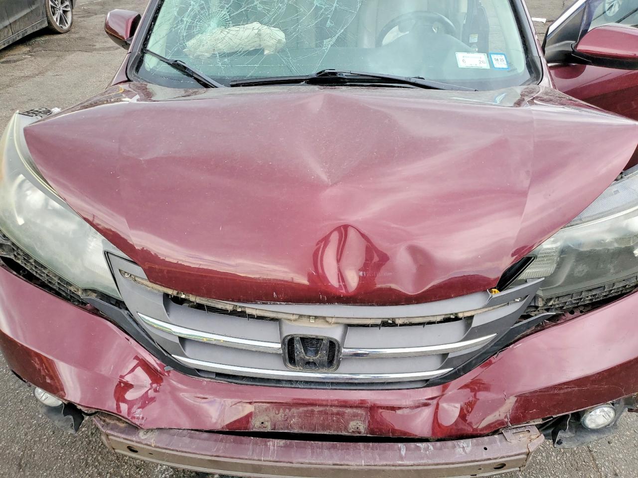 2014 Honda Cr-v Exl Burgundy vin: 5J6RM4H77EL028463