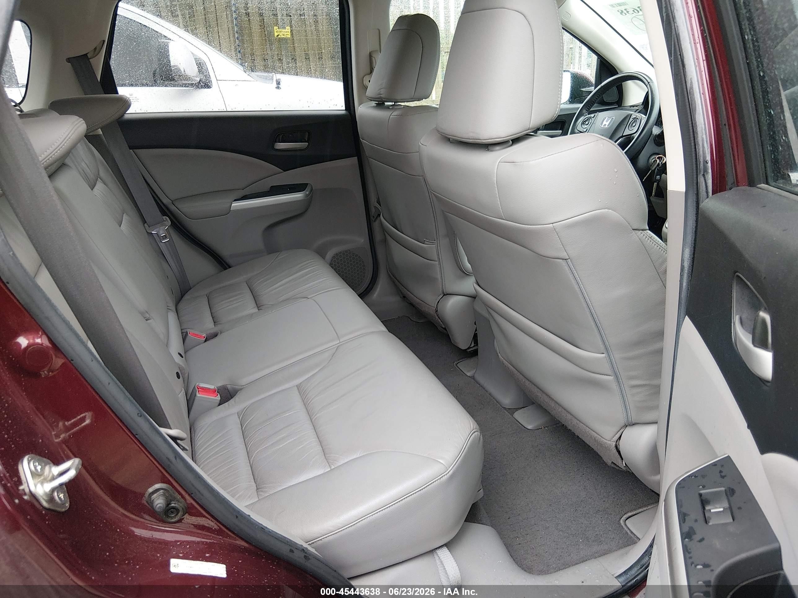 2014 Honda Cr-v Ex-l Maroon vin: 5J6RM4H77EL031427