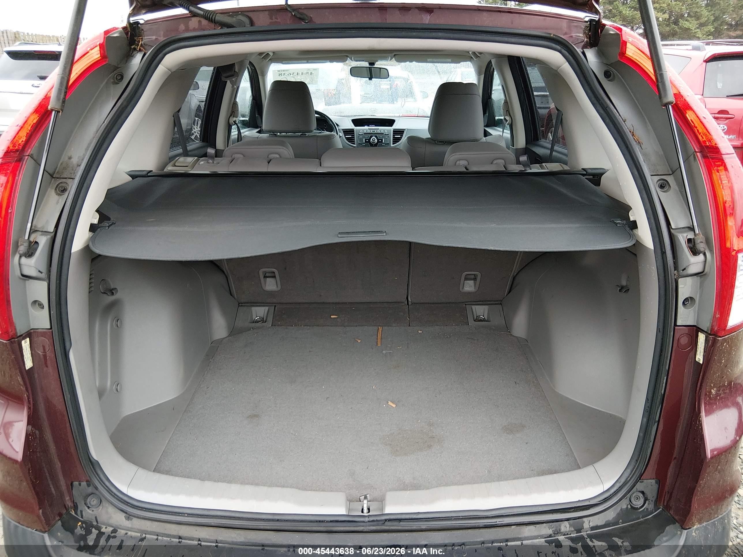2014 Honda Cr-v Ex-l Maroon vin: 5J6RM4H77EL031427