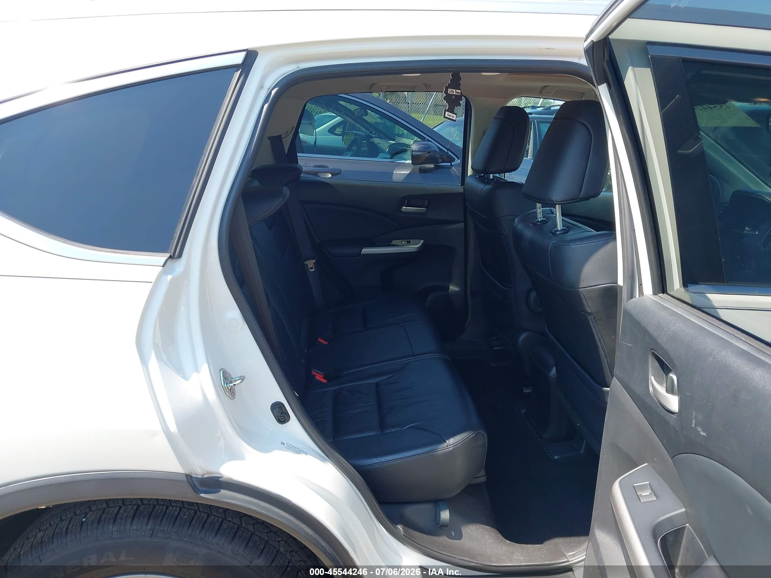 2014 Honda Cr-v Ex-l White vin: 5J6RM4H77EL043609