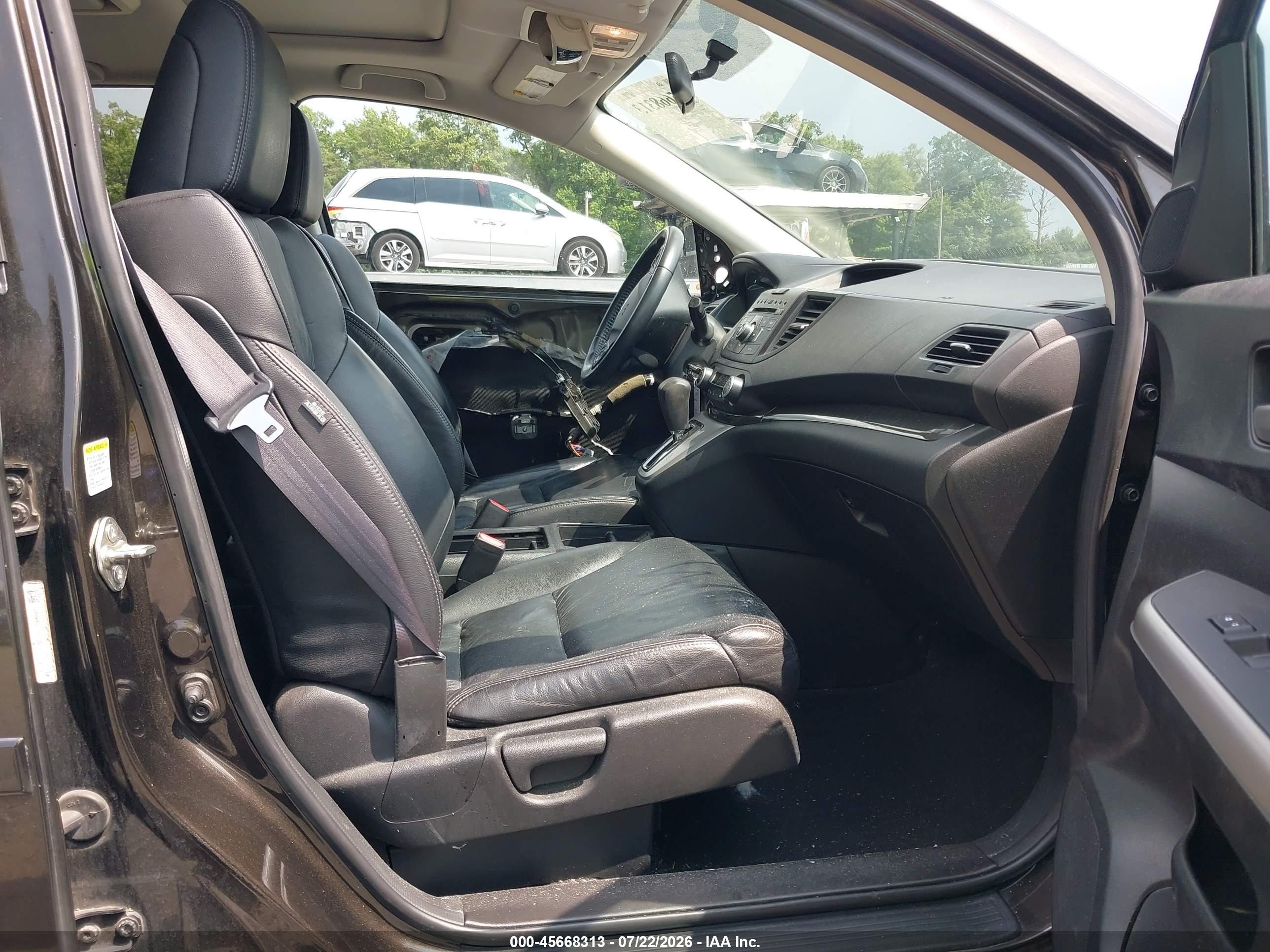 2014 Honda Cr-v Ex-l Gray vin: 5J6RM4H77EL044758