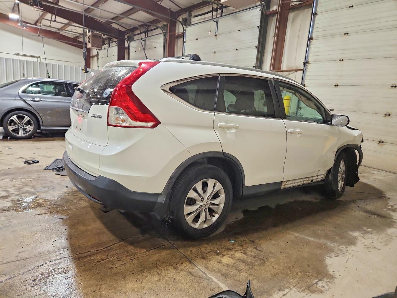 2014 Honda Cr-v Exl White vin: 5J6RM4H77EL085780