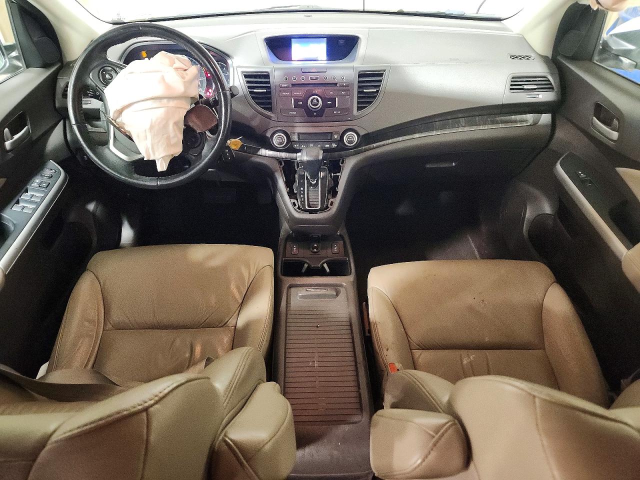 2014 Honda Cr-v Exl White vin: 5J6RM4H77EL085780