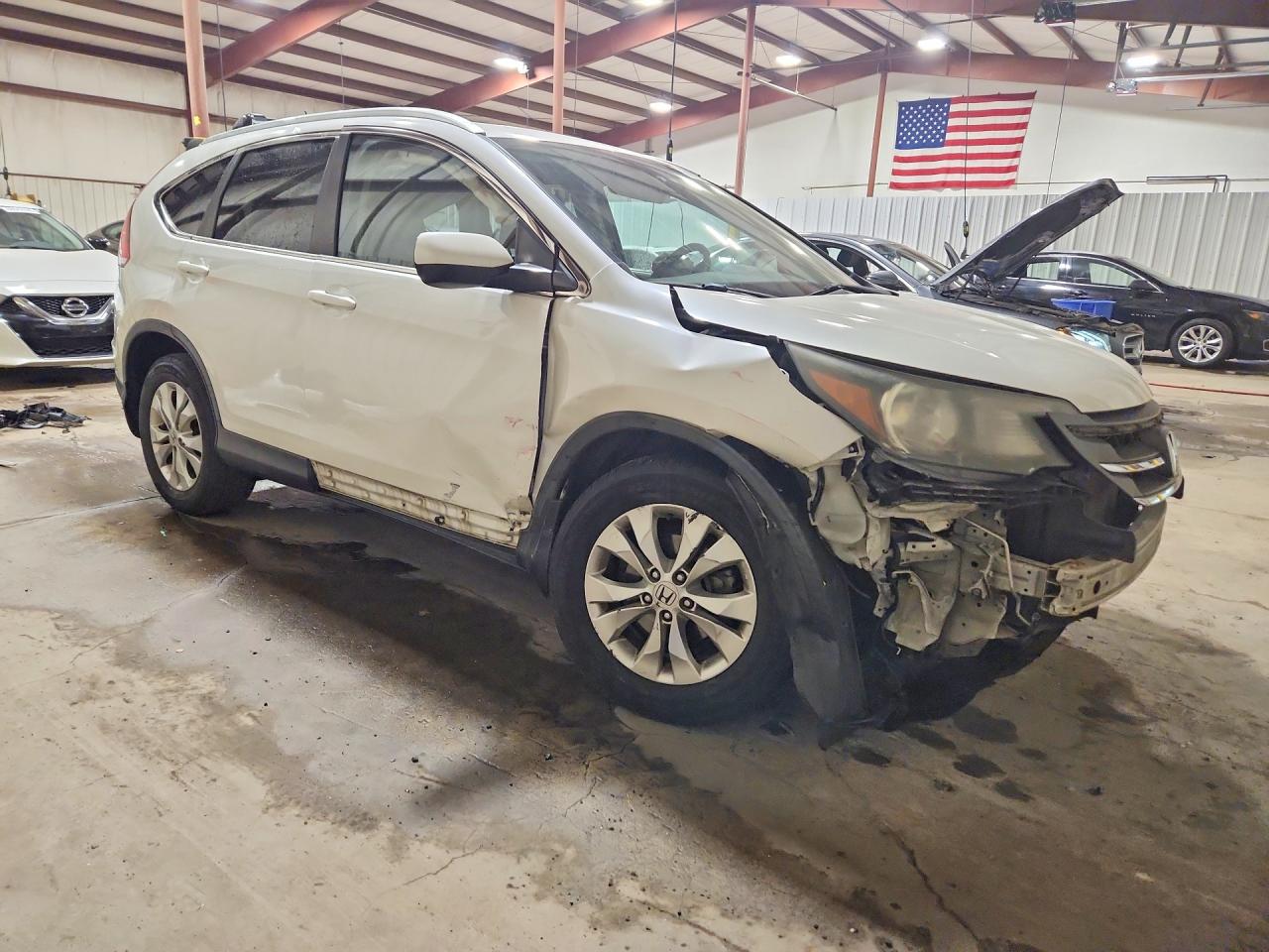 2014 Honda Cr-v Exl White vin: 5J6RM4H77EL085780