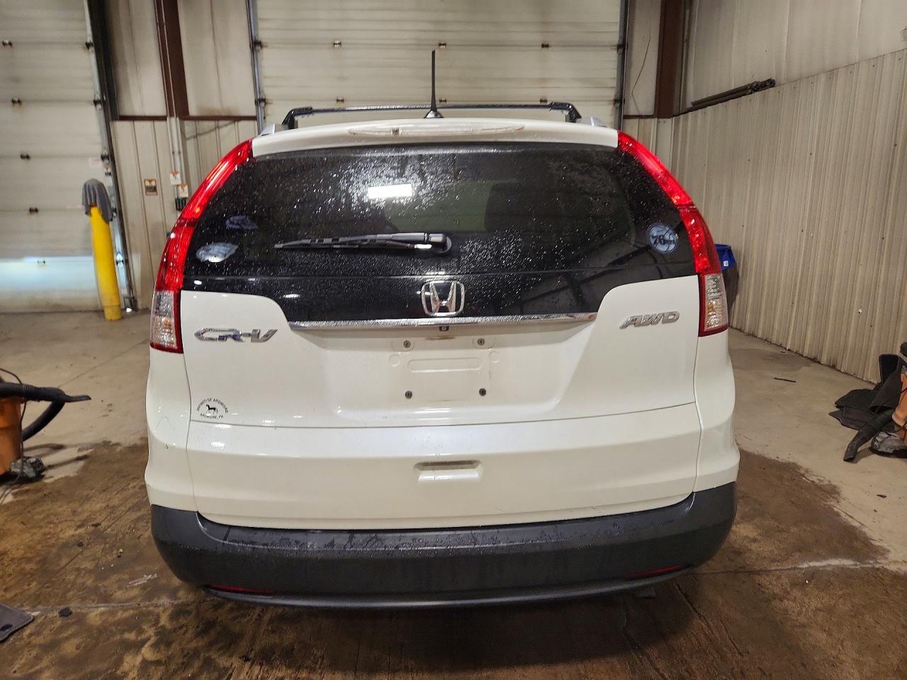 2014 Honda Cr-v Exl White vin: 5J6RM4H77EL085780