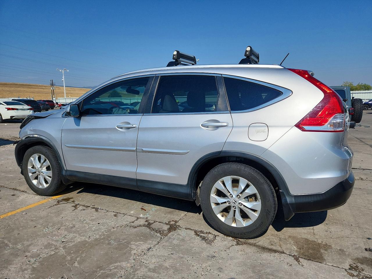 2014 Honda Cr-v Exl Silver vin: 5J6RM4H77EL091370