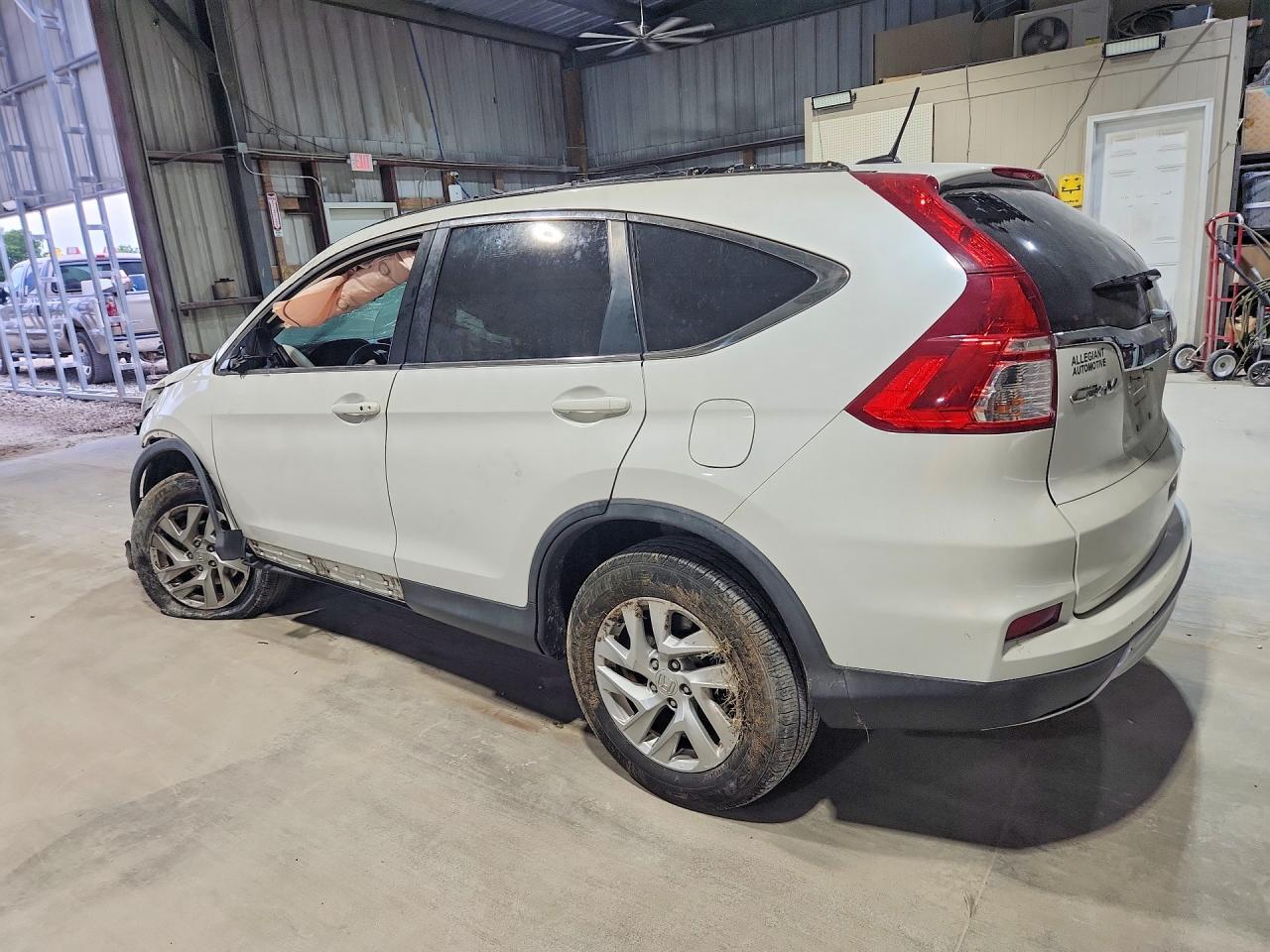 2015 Honda Cr-v Exl White vin: 5J6RM4H77FL033180