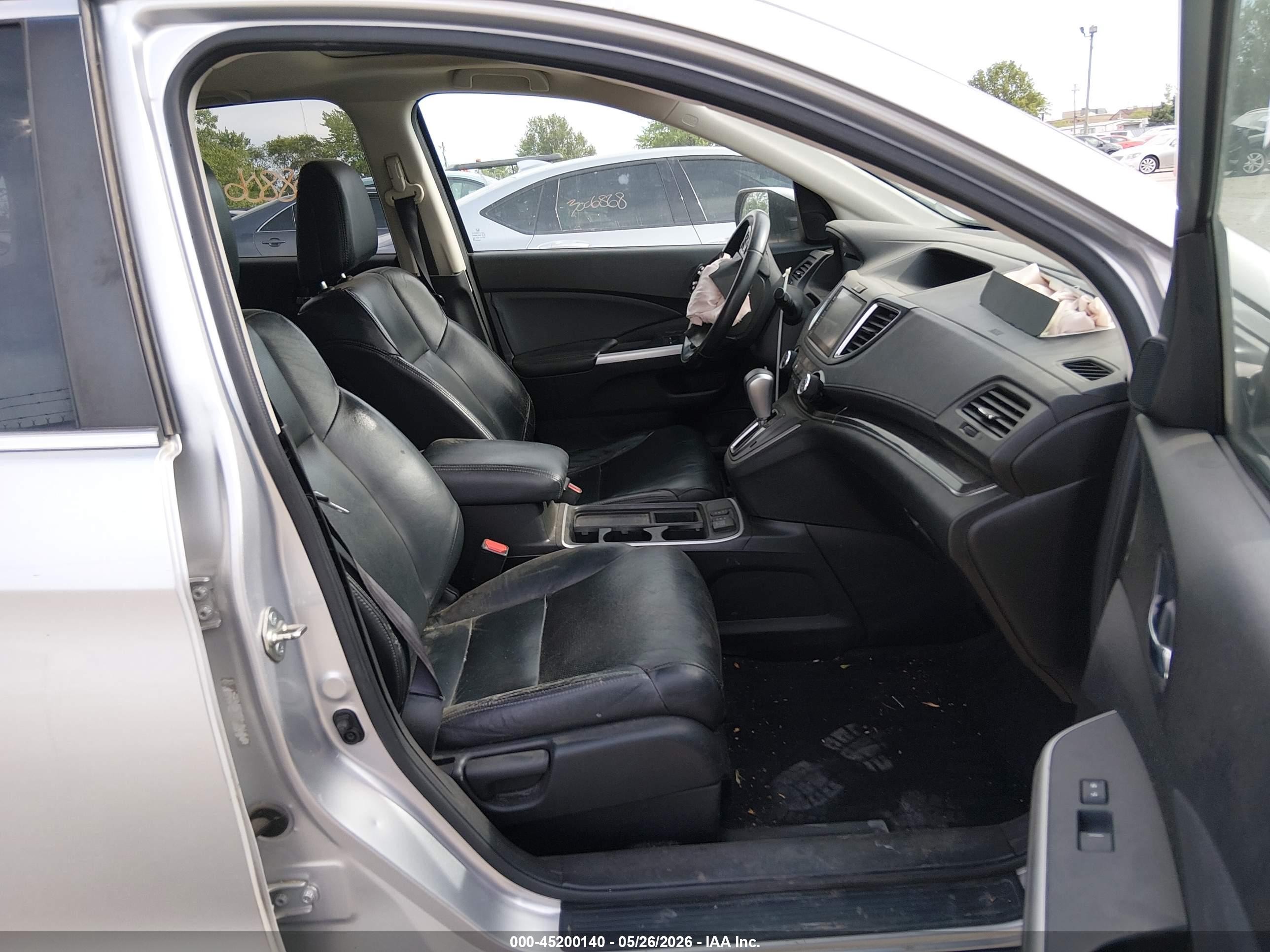 2015 Honda Cr-v Ex-l Silver vin: 5J6RM4H77FL077115