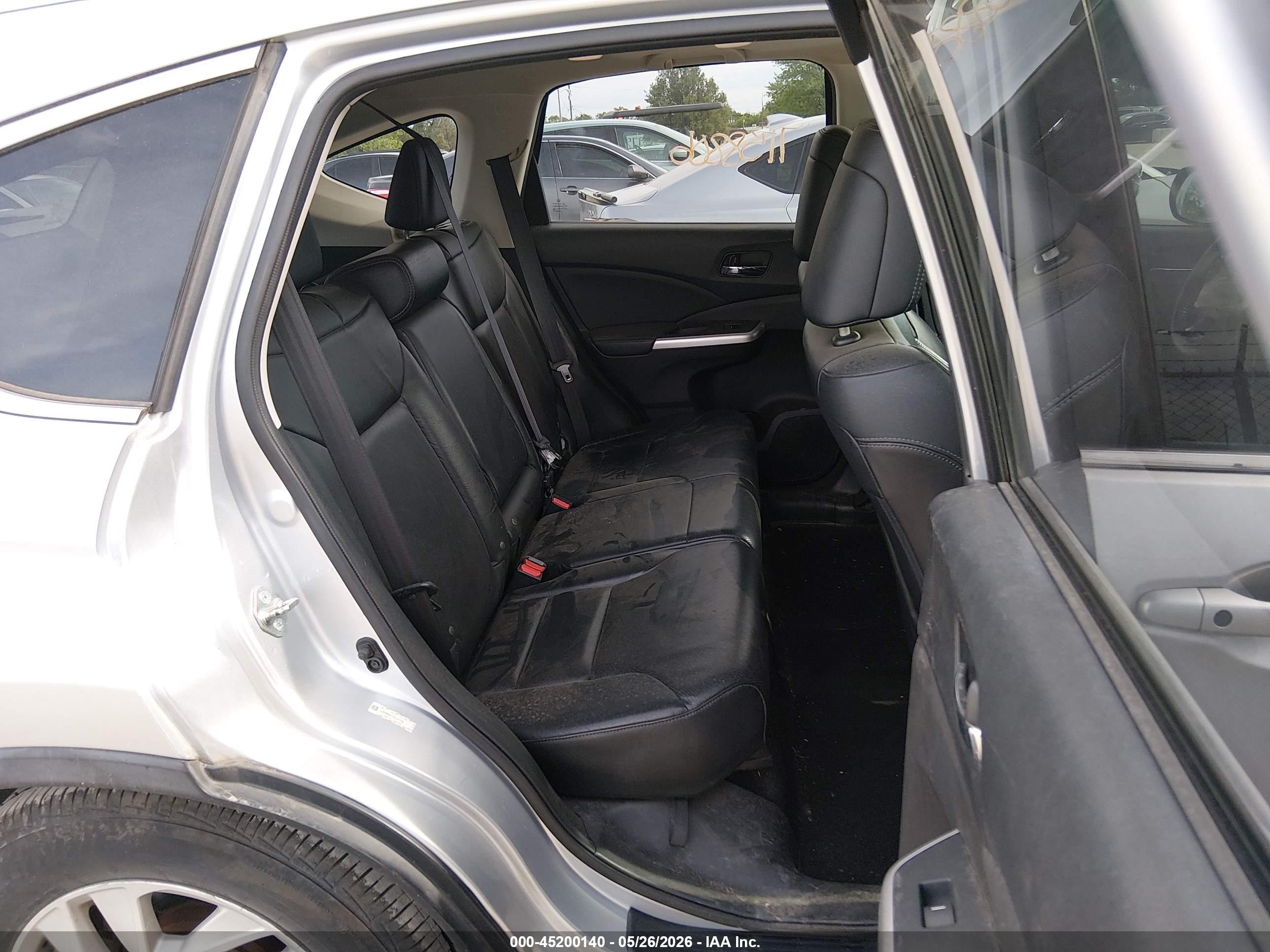 2015 Honda Cr-v Ex-l Silver vin: 5J6RM4H77FL077115