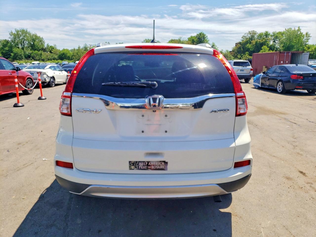 2015 Honda Cr-v Exl Белый vin: 5J6RM4H77FL078605