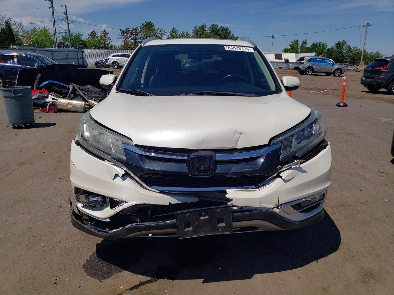 2015 Honda Cr-v Exl Белый vin: 5J6RM4H77FL078605