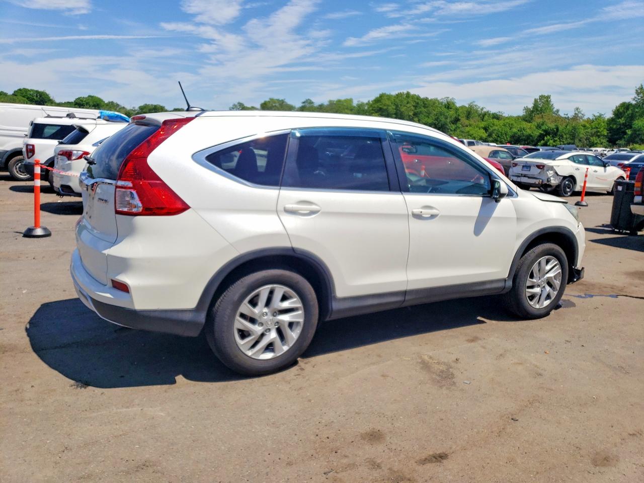 2015 Honda Cr-v Exl Белый vin: 5J6RM4H77FL078605