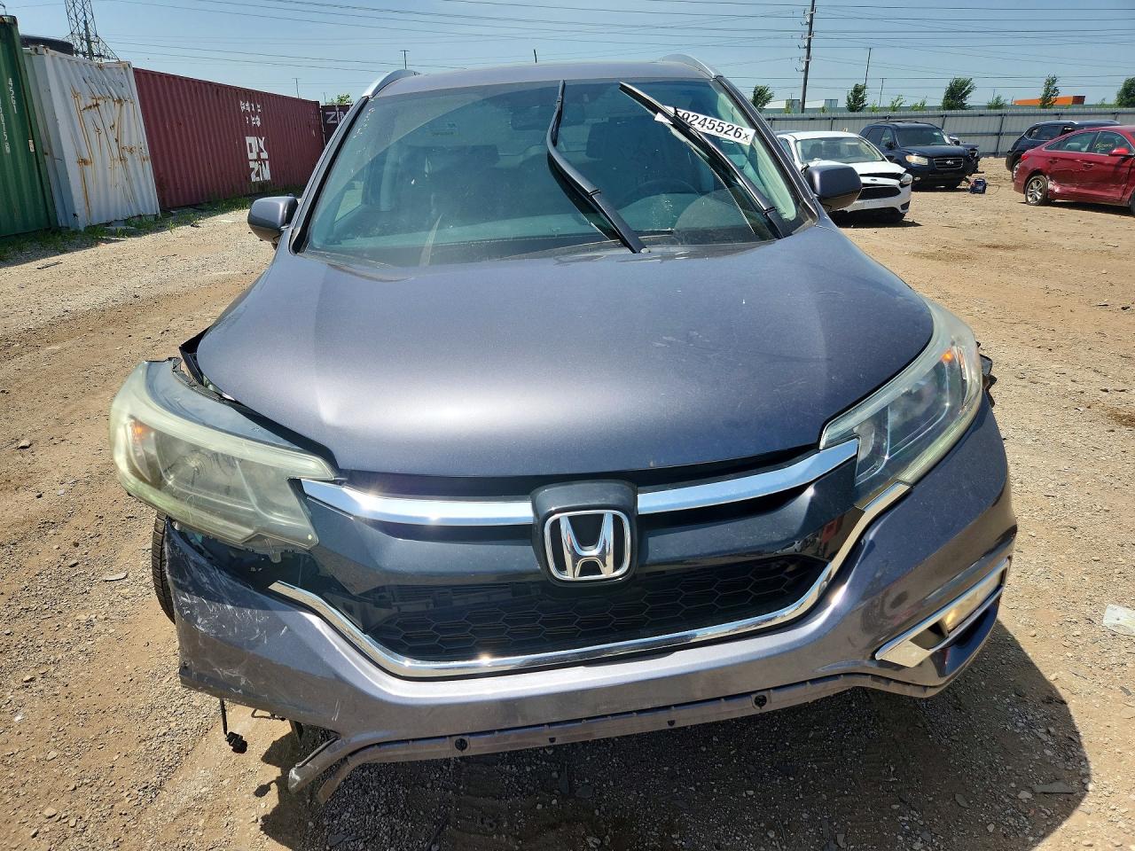 2015 Honda Cr-v Exl Gray vin: 5J6RM4H77FL081858