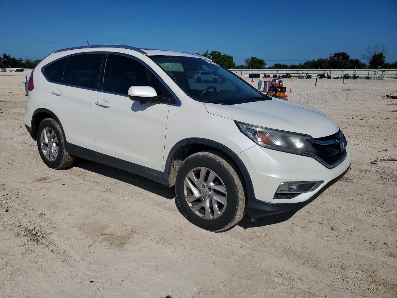2015 Honda Cr-v Exl White vin: 5J6RM4H77FL130900