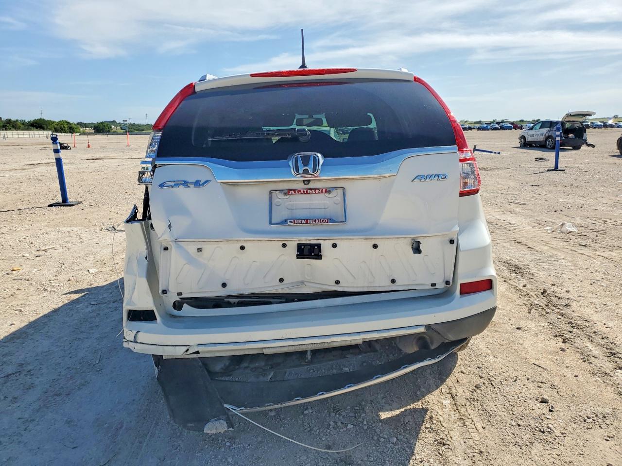 2015 Honda Cr-v Exl White vin: 5J6RM4H77FL130900