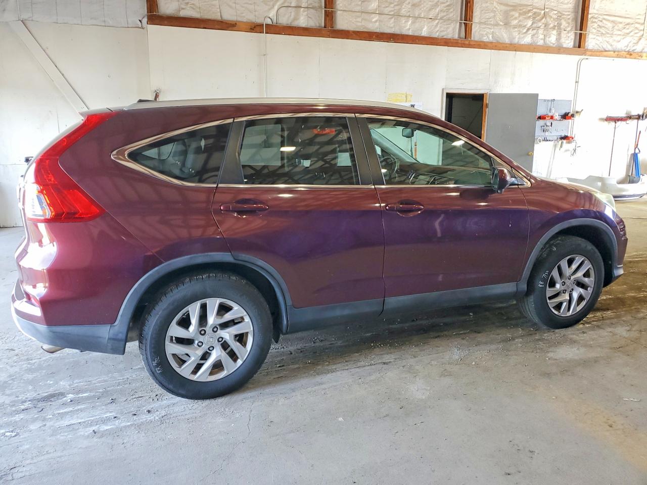 2015 Honda Cr-v Exl Burgundy vin: 5J6RM4H77FL133571