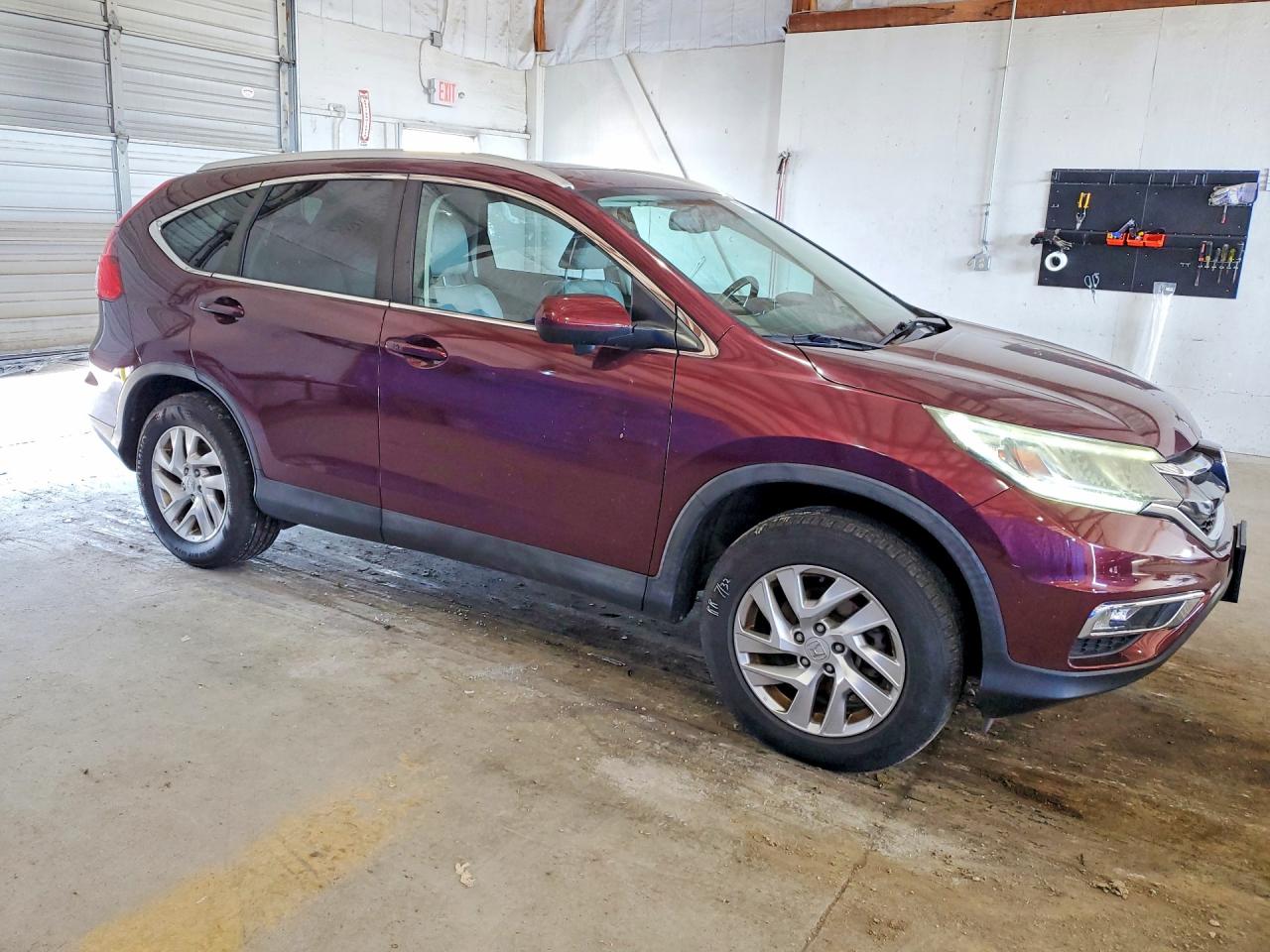 2015 Honda Cr-v Exl Burgundy vin: 5J6RM4H77FL133571