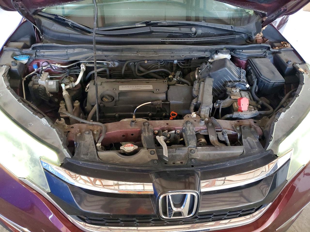 2015 Honda Cr-v Exl Burgundy vin: 5J6RM4H77FL133571