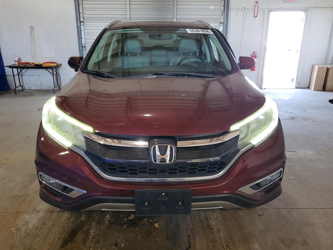 2015 Honda Cr-v Exl Burgundy vin: 5J6RM4H77FL133571