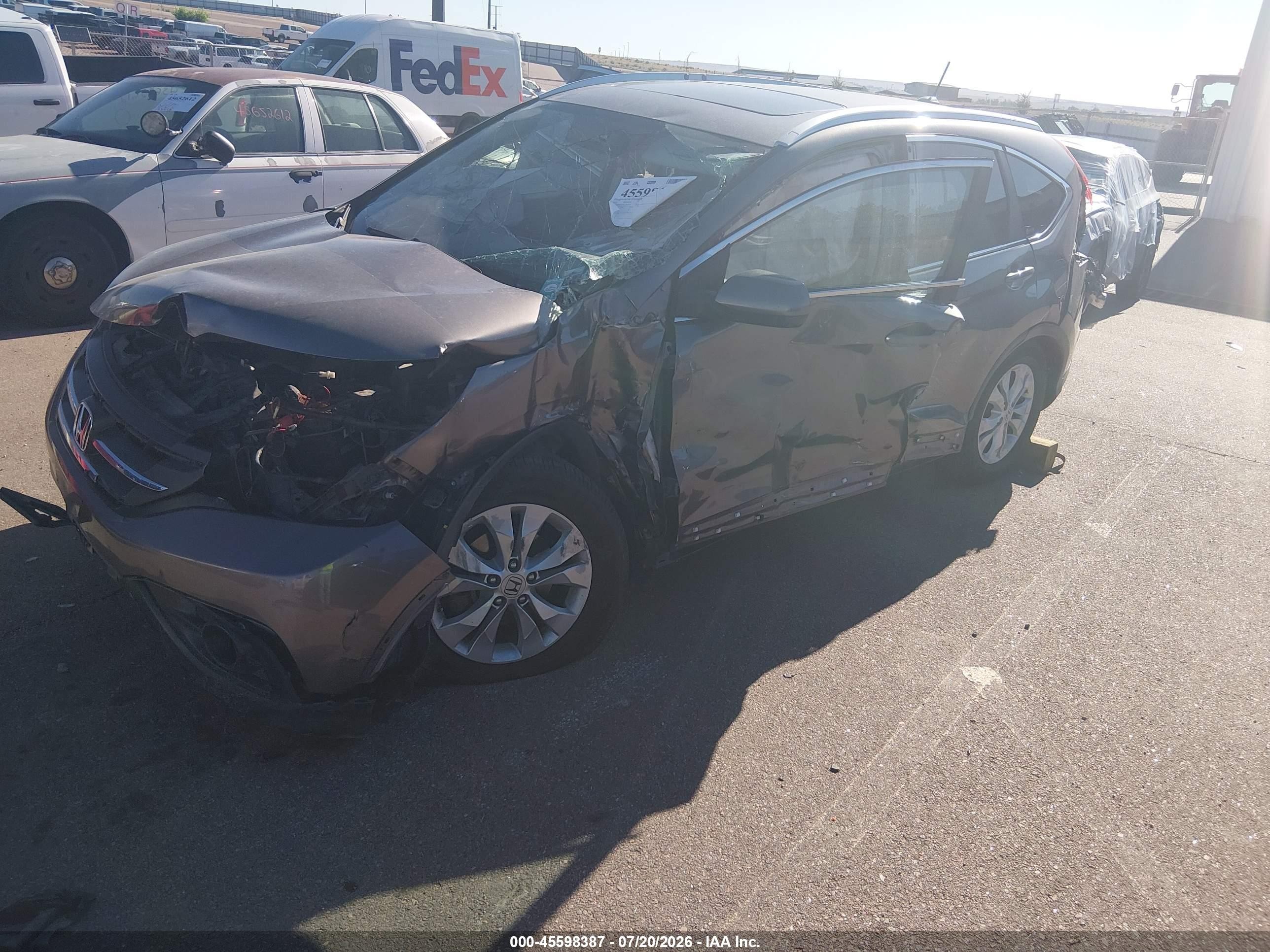 2012 Honda Cr-v Ex-l Черный vin: 5J6RM4H78CL003973
