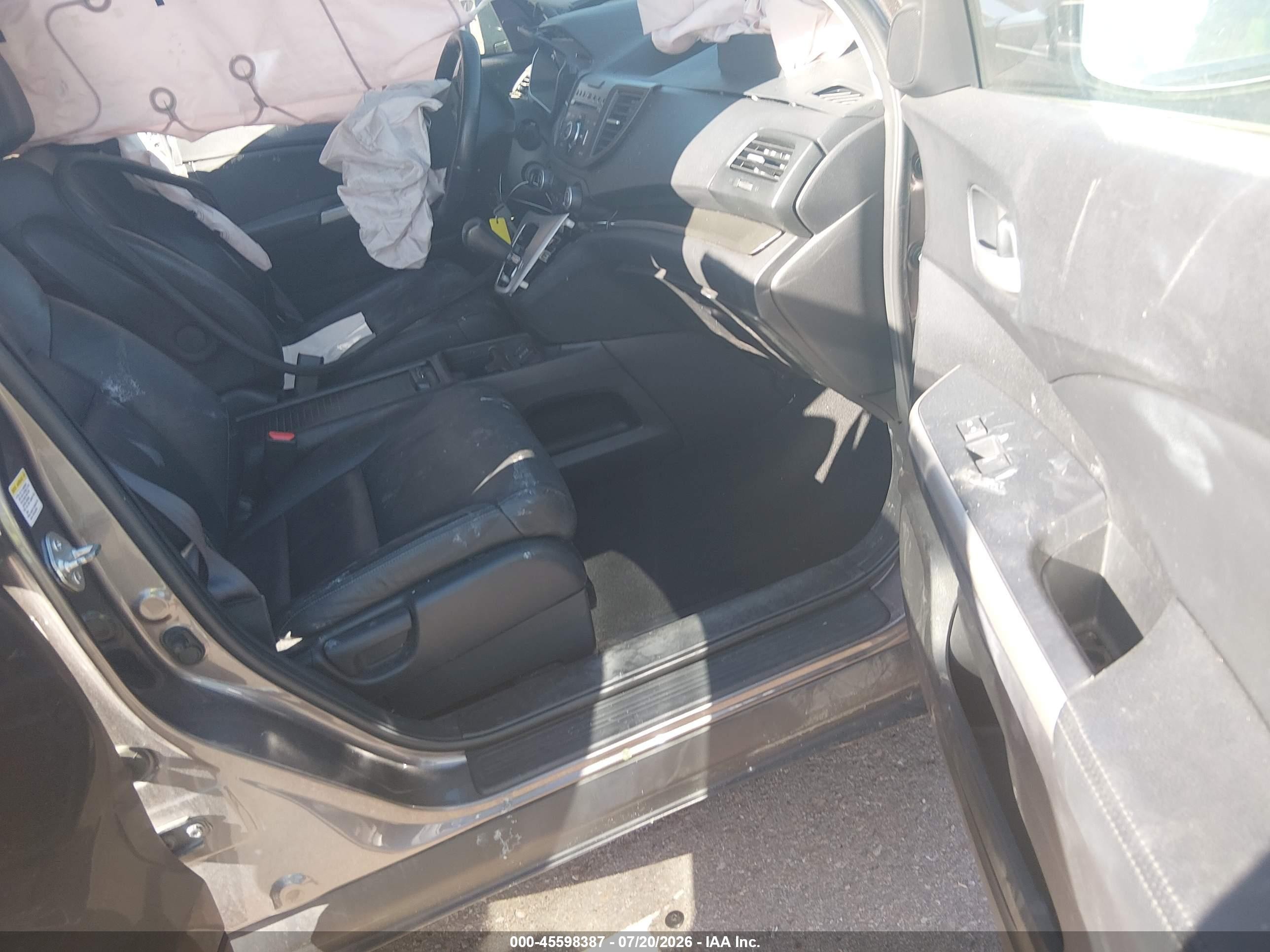 2012 Honda Cr-v Ex-l Черный vin: 5J6RM4H78CL003973