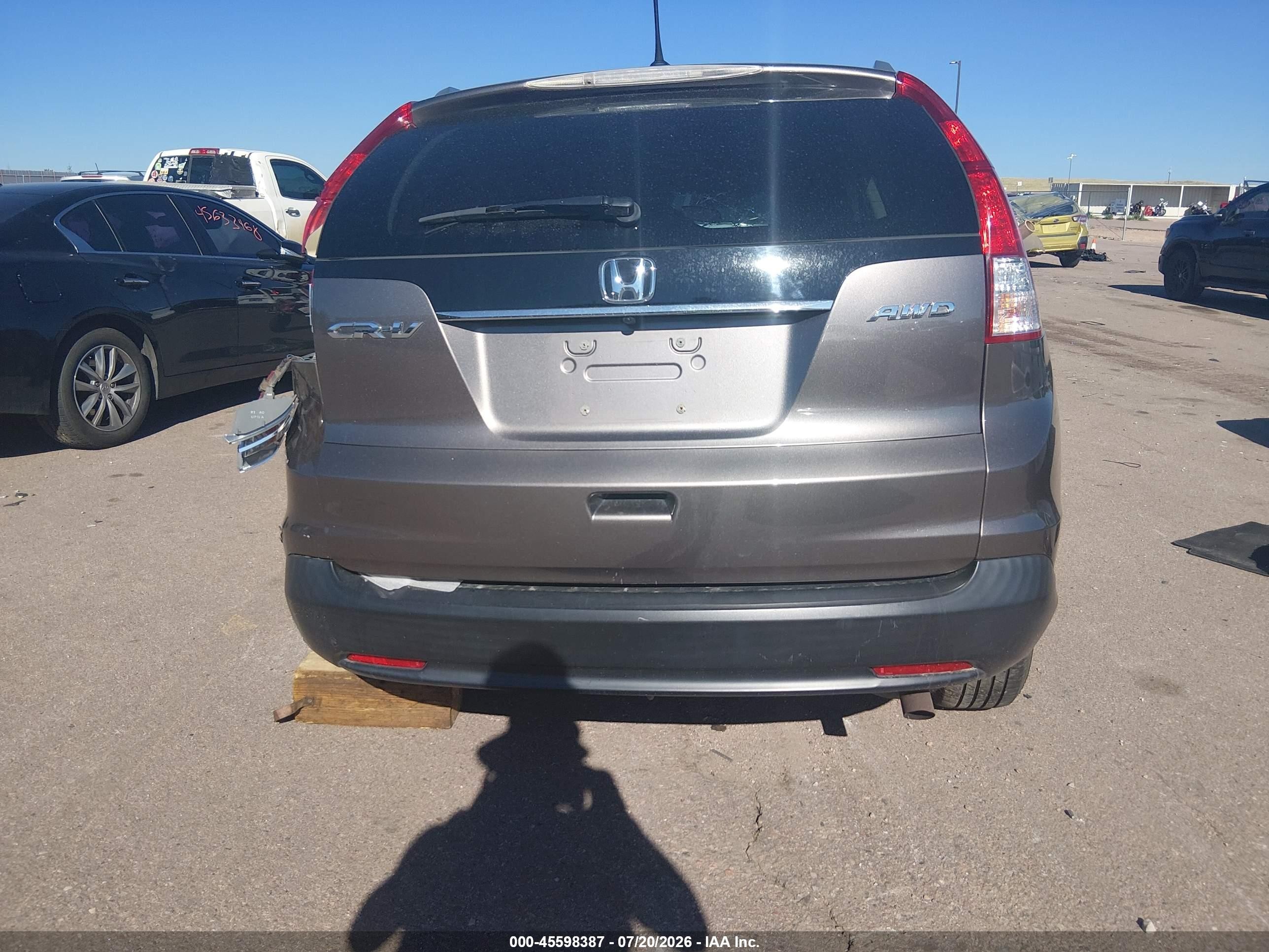 2012 Honda Cr-v Ex-l Черный vin: 5J6RM4H78CL003973