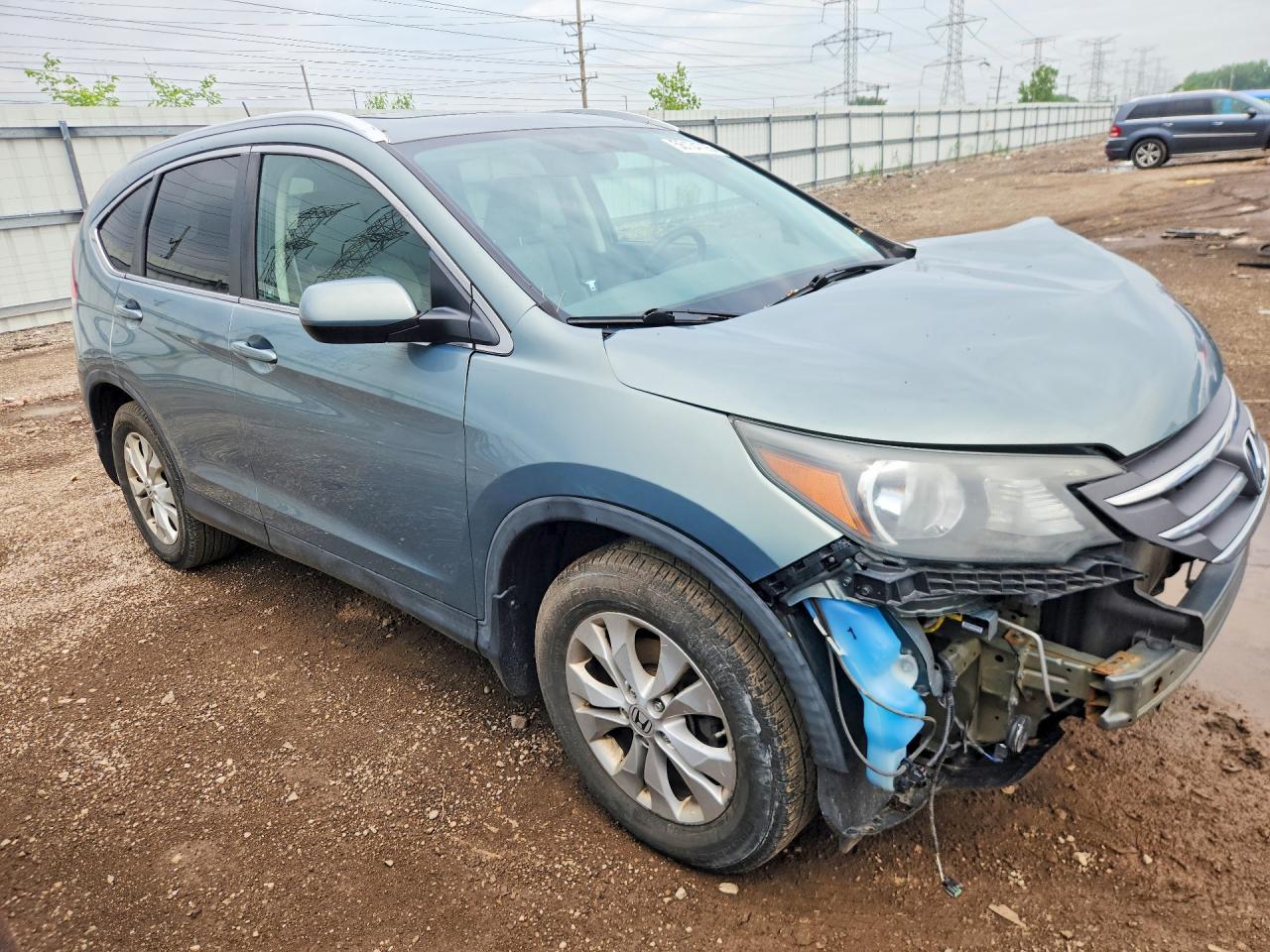 2012 Honda Cr-v Exl Blue vin: 5J6RM4H78CL024290