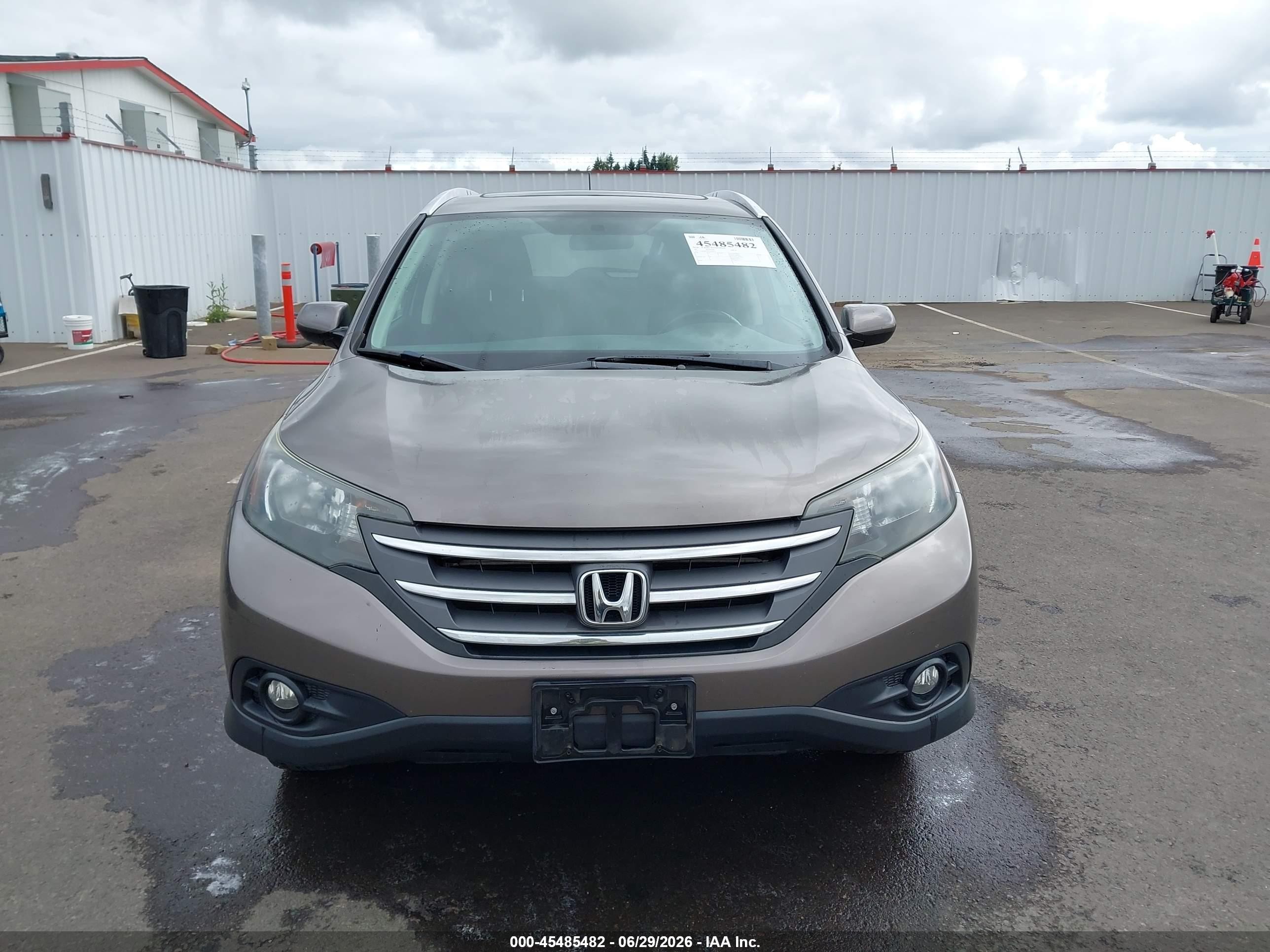 2012 Honda Cr-v Ex-l Коричневый vin: 5J6RM4H78CL028372