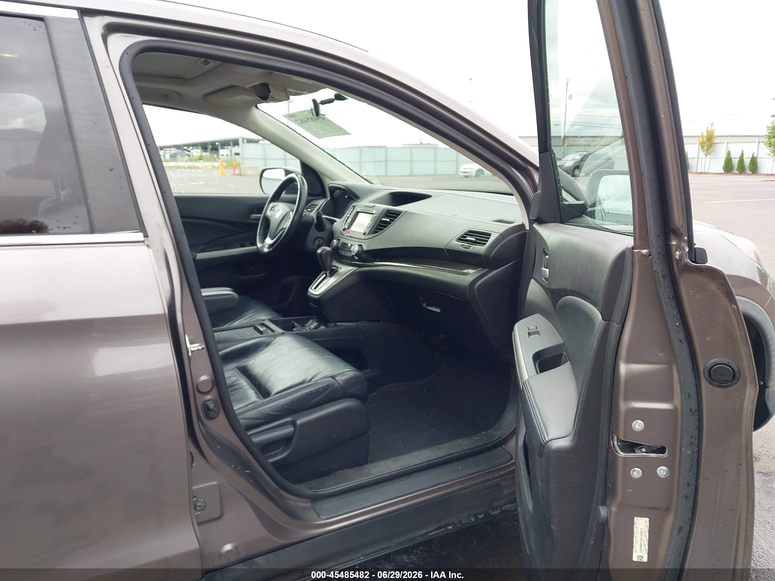 2012 Honda Cr-v Ex-l Коричневый vin: 5J6RM4H78CL028372