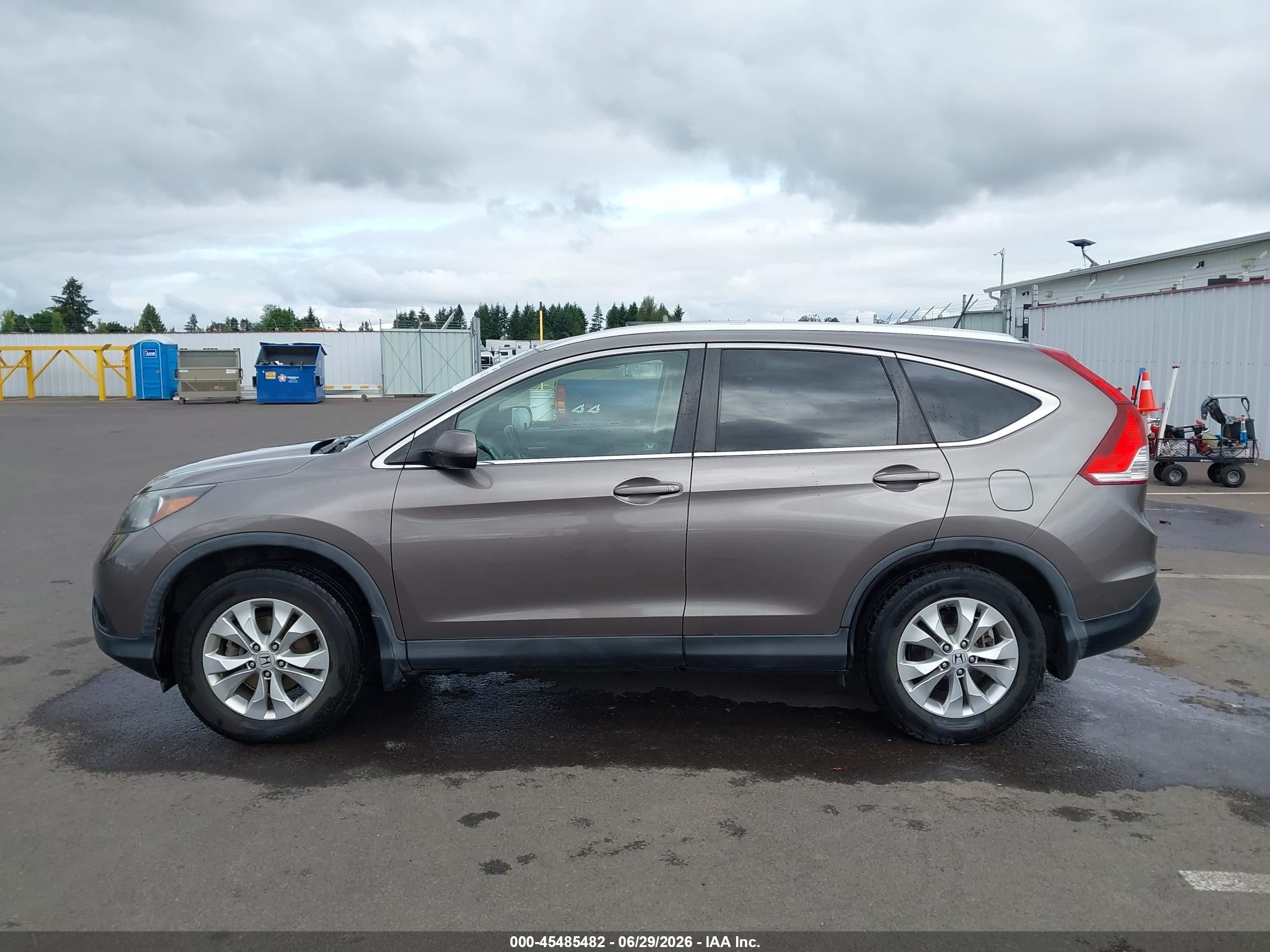 2012 Honda Cr-v Ex-l Коричневый vin: 5J6RM4H78CL028372