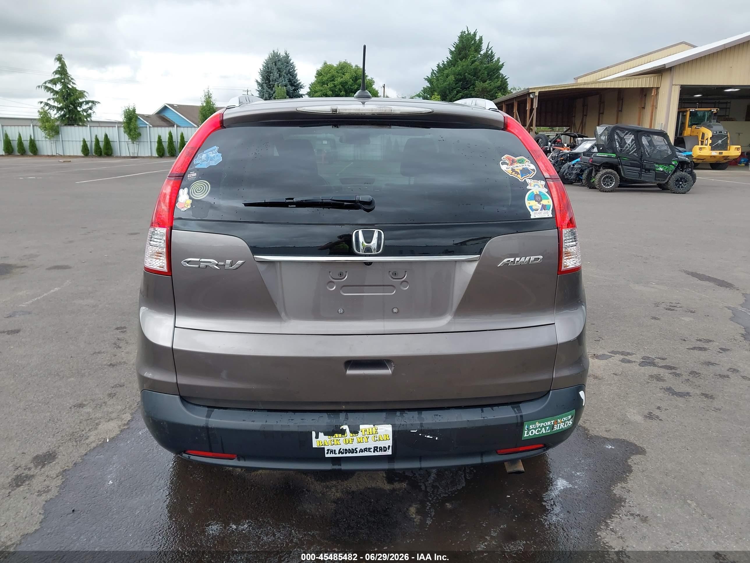 2012 Honda Cr-v Ex-l Коричневый vin: 5J6RM4H78CL028372
