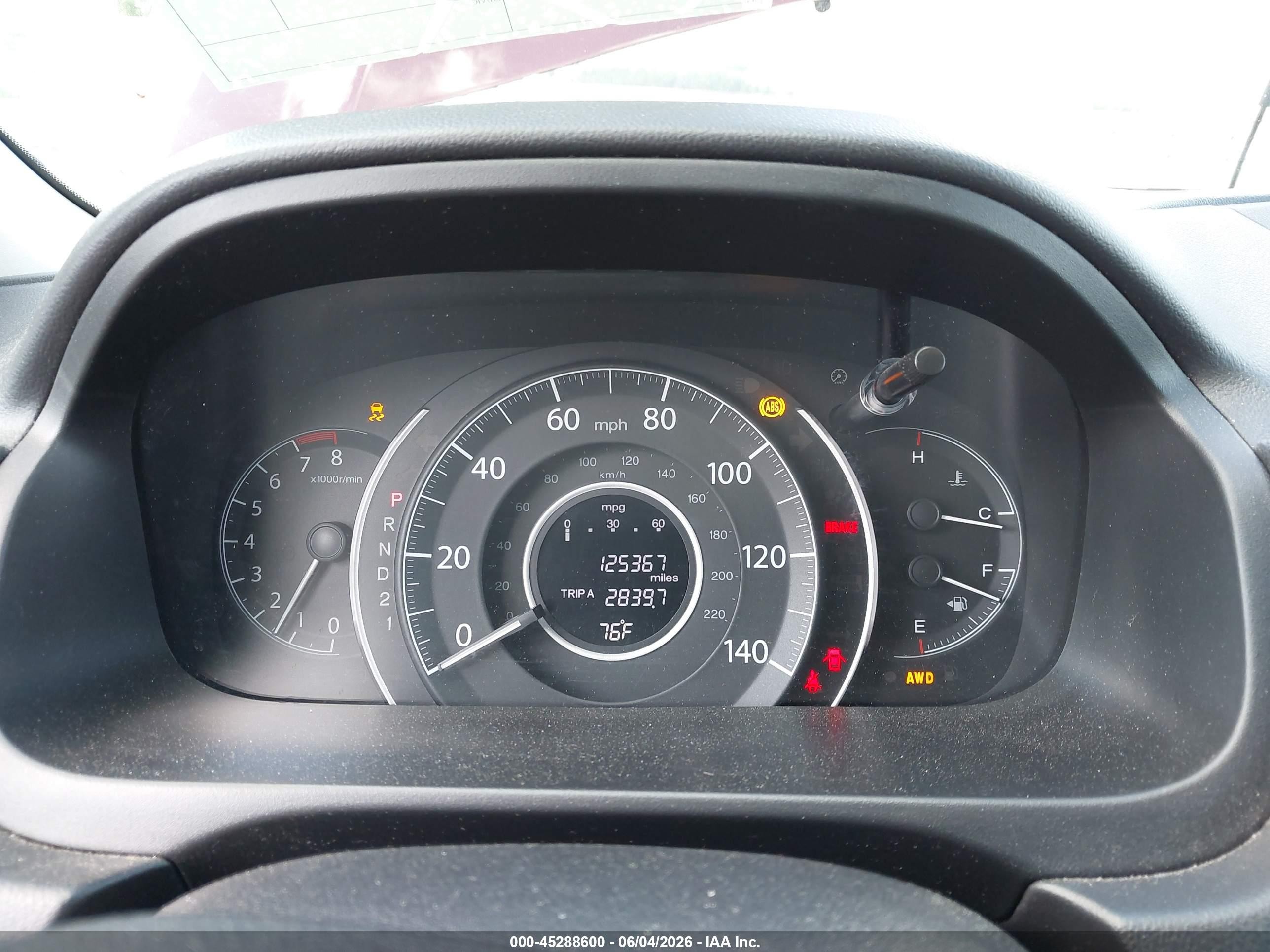 2012 Honda Cr-v Ex-l Burgundy vin: 5J6RM4H78CL028873