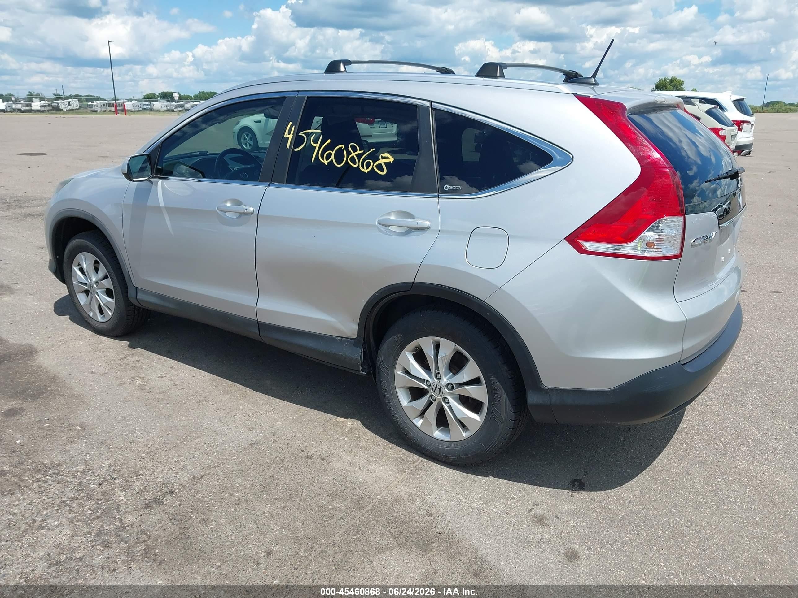 2012 Honda Cr-v Ex-l Silver vin: 5J6RM4H78CL040621