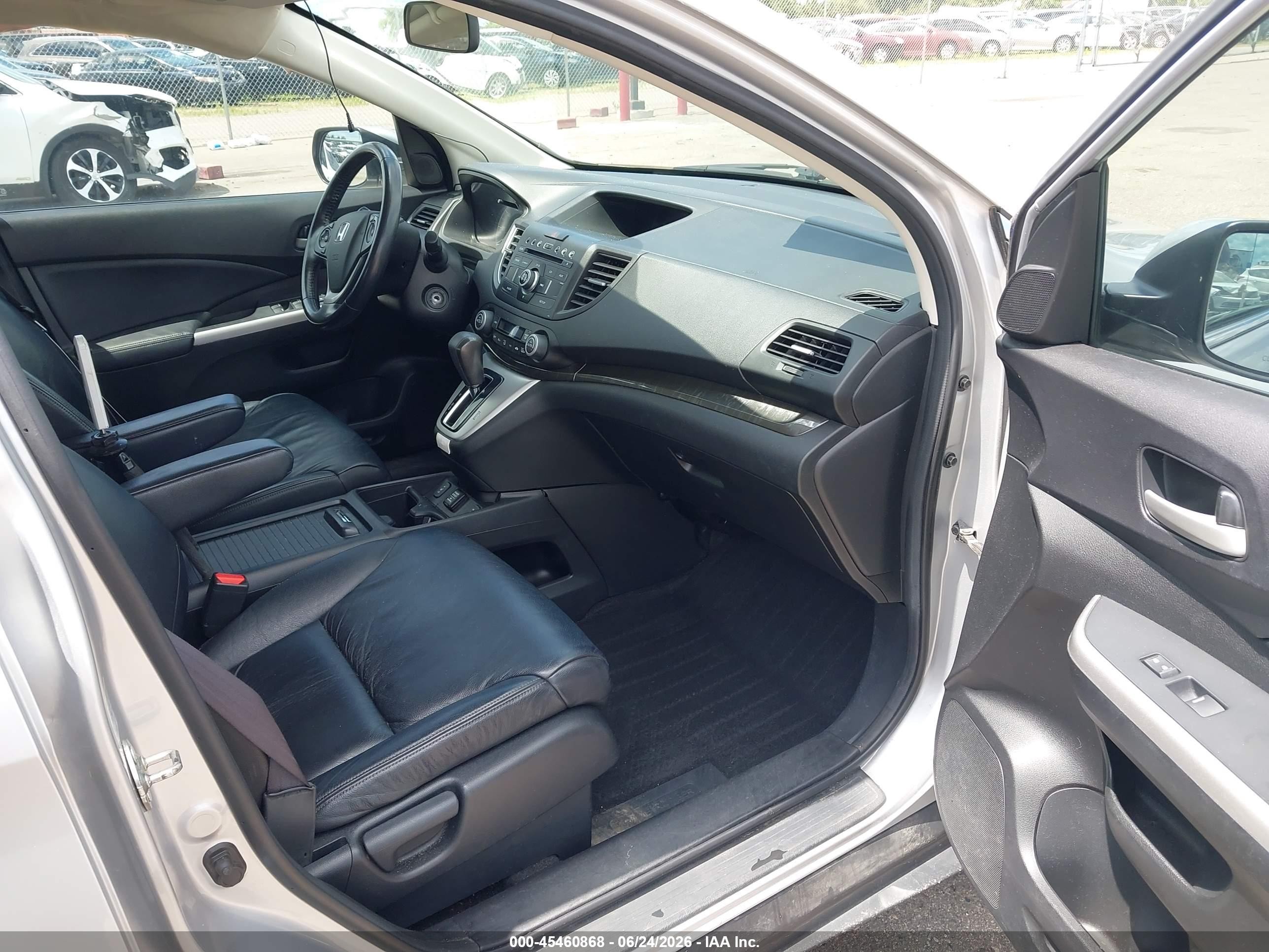 2012 Honda Cr-v Ex-l Silver vin: 5J6RM4H78CL040621
