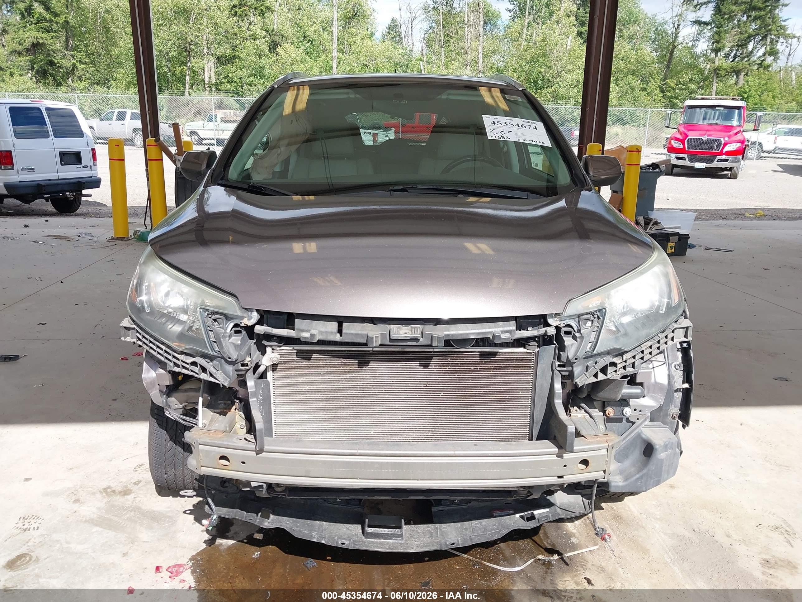 2012 Honda Cr-v Ex-l Brown vin: 5J6RM4H78CL050811