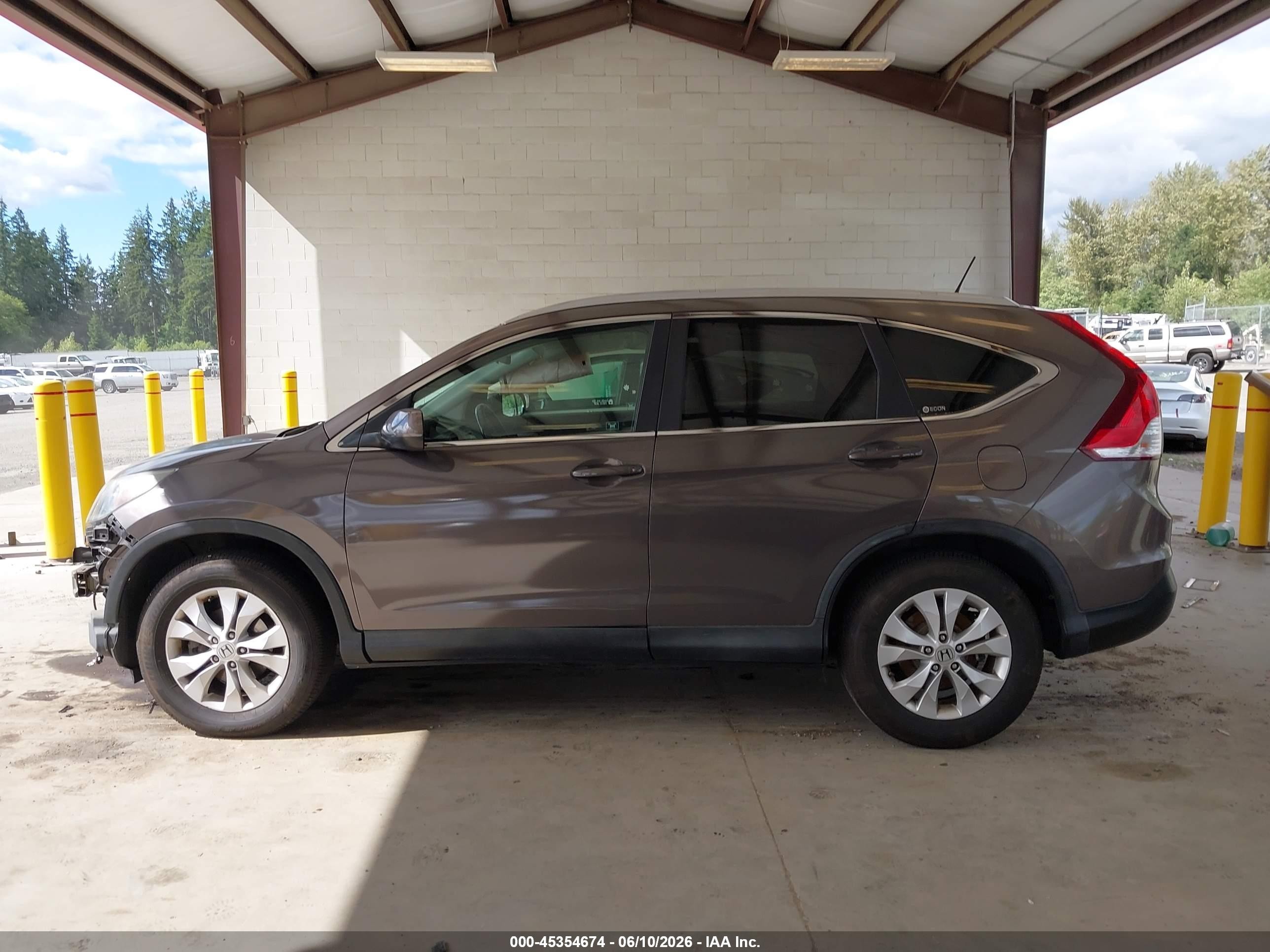 2012 Honda Cr-v Ex-l Brown vin: 5J6RM4H78CL050811