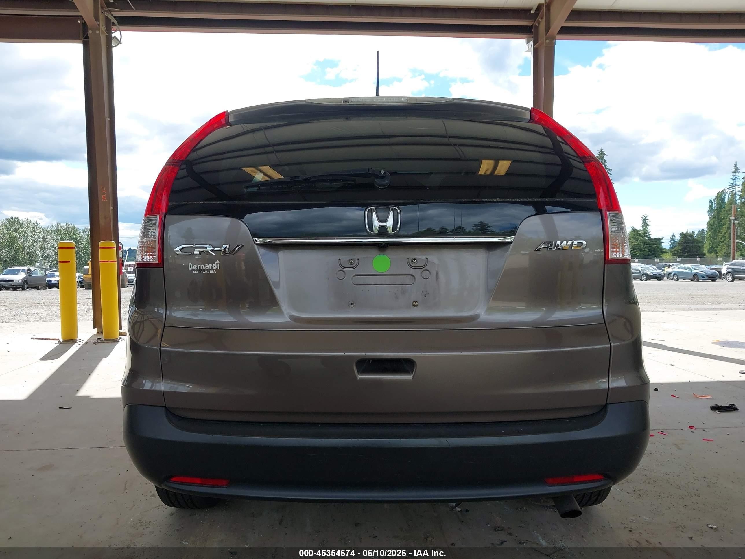 2012 Honda Cr-v Ex-l Brown vin: 5J6RM4H78CL050811