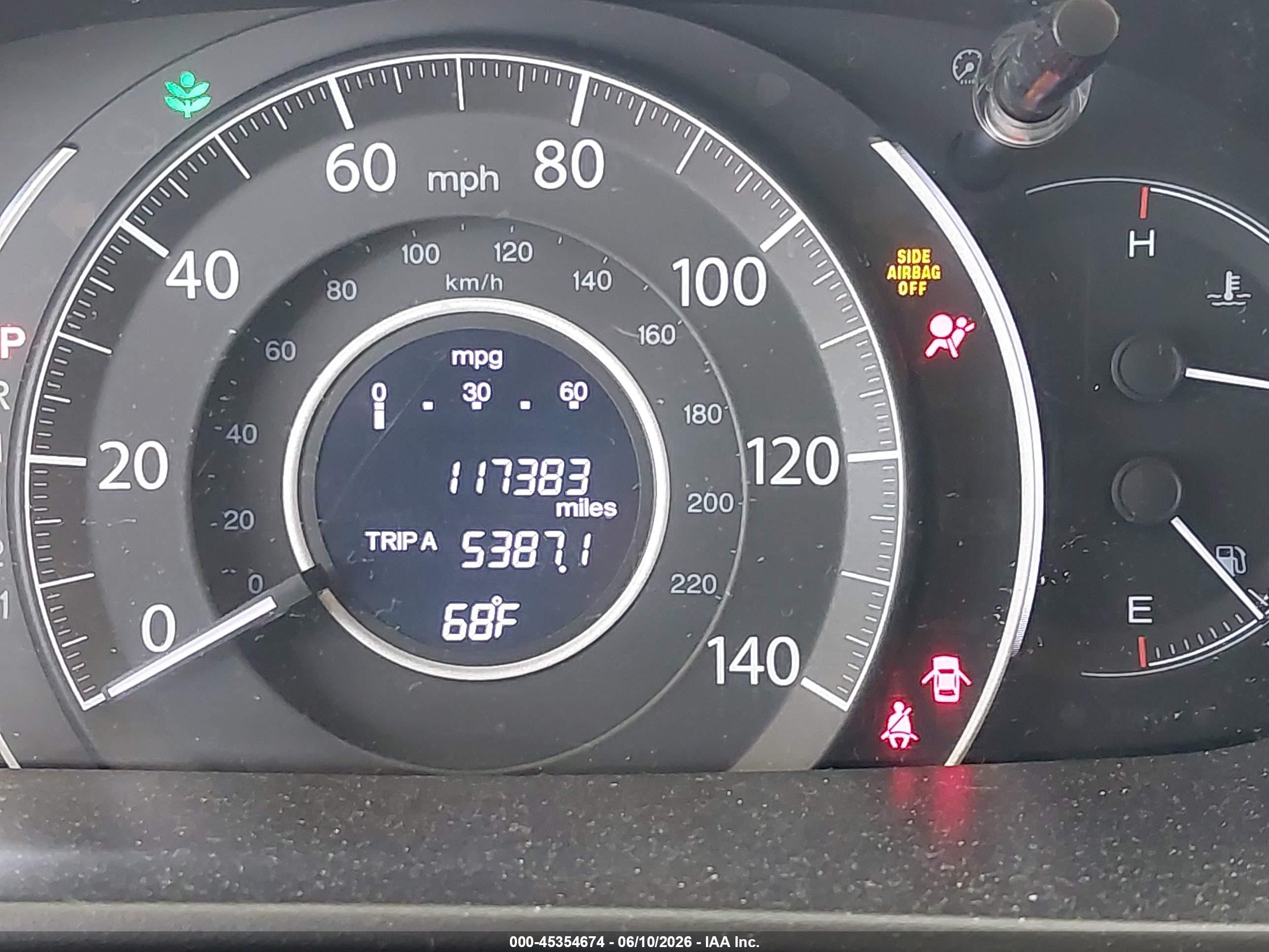 2012 Honda Cr-v Ex-l Brown vin: 5J6RM4H78CL050811