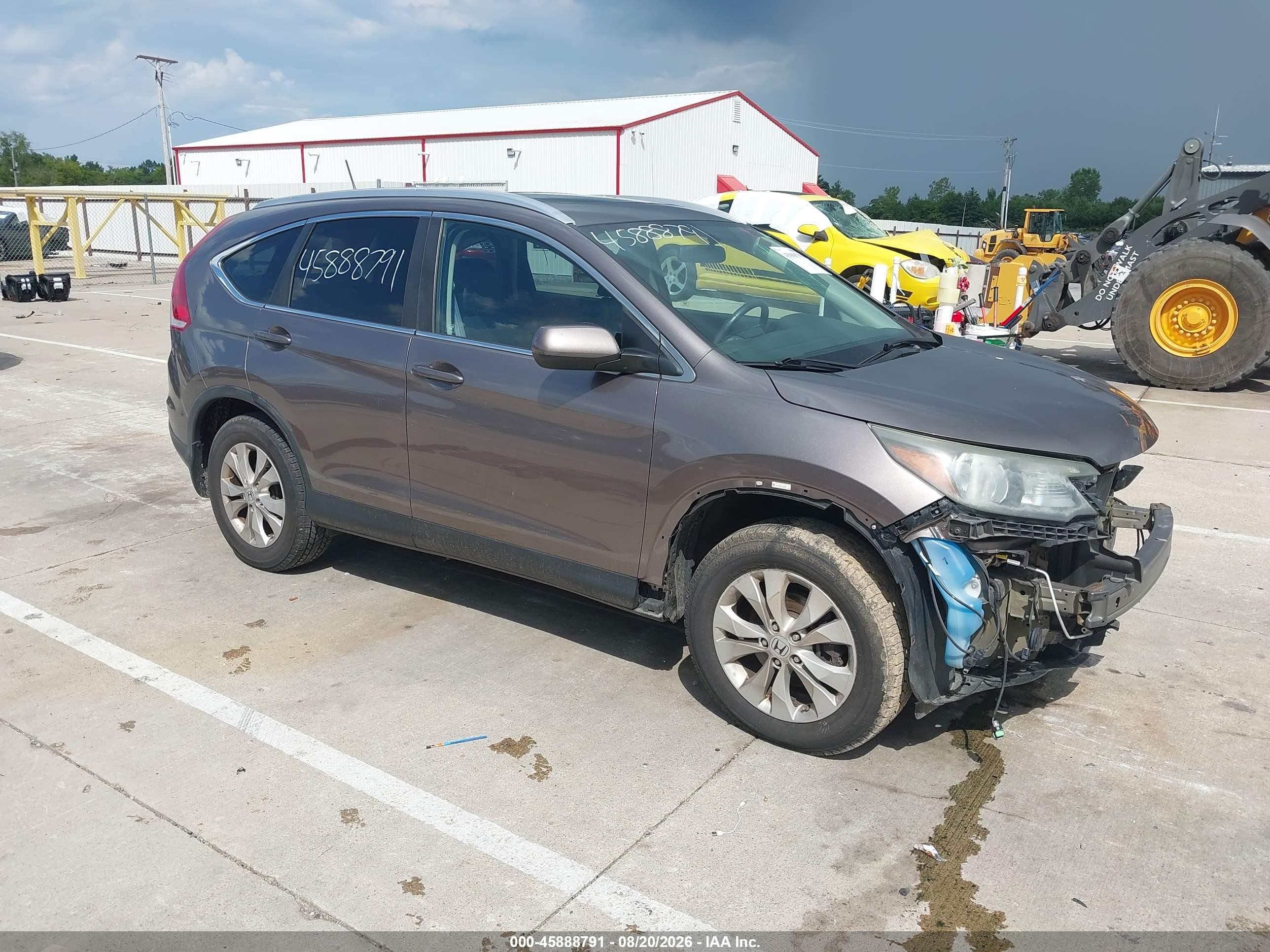 2012 Honda Cr-v Ex-l Коричневый vin: 5J6RM4H78CL054907
