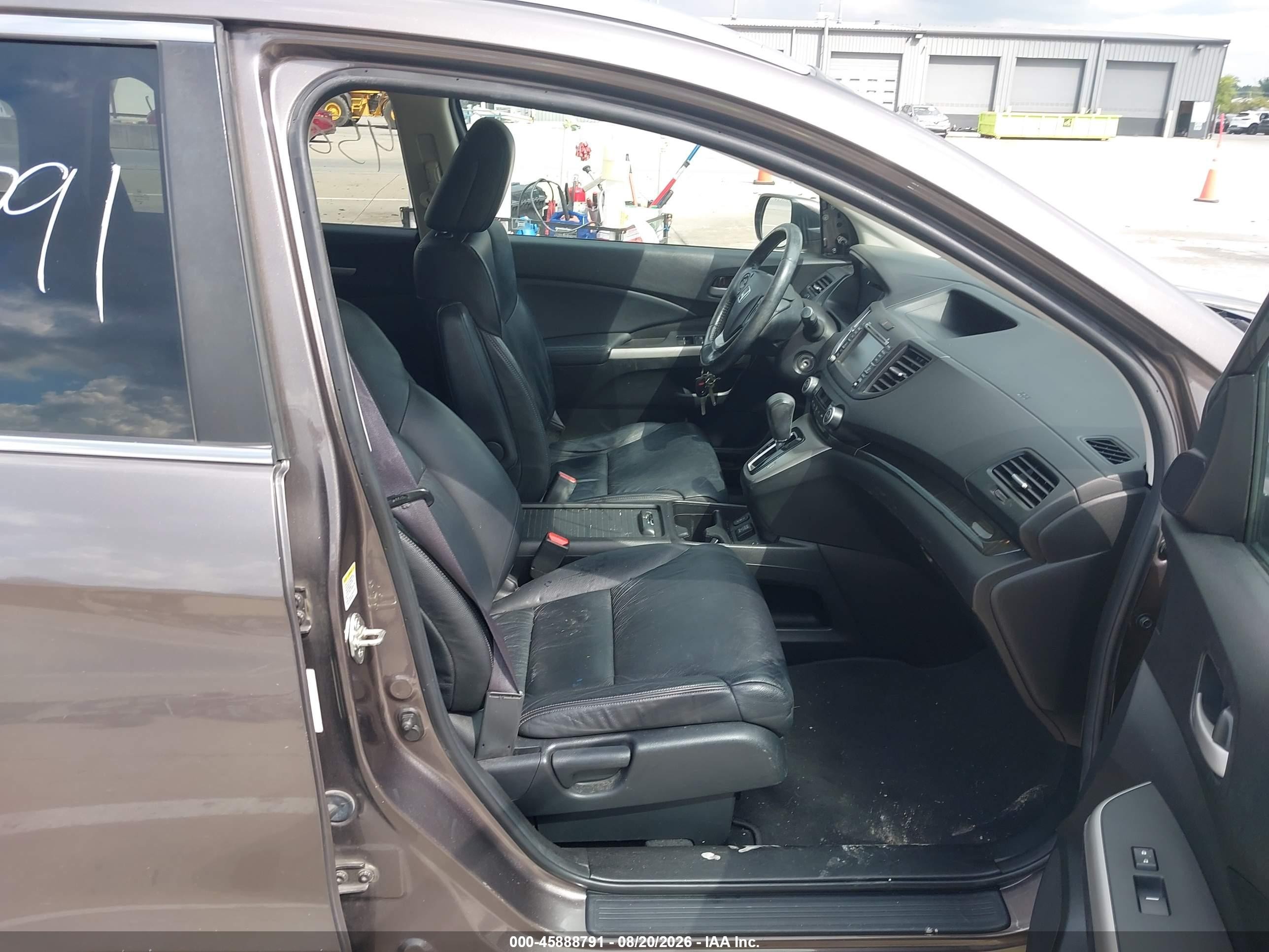 2012 Honda Cr-v Ex-l Brown vin: 5J6RM4H78CL054907